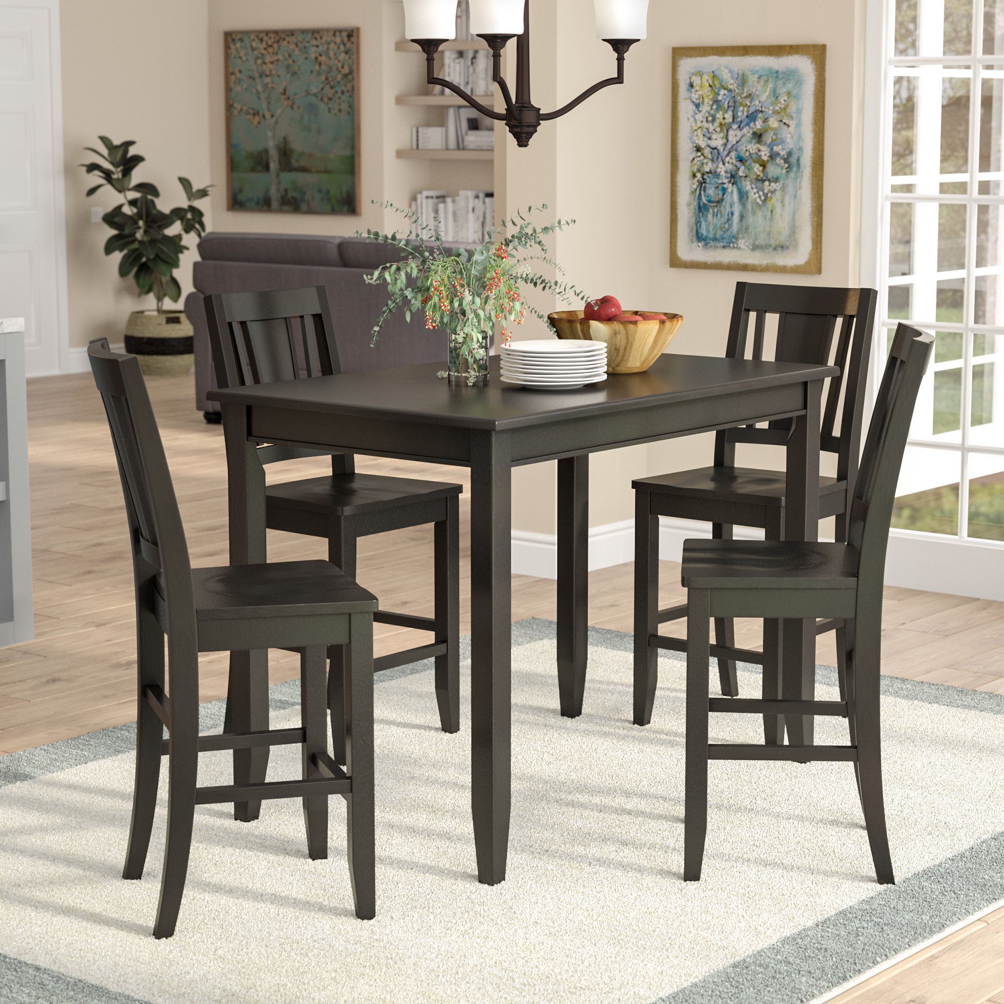 36 Inch Counter Height Table | Wayfair For Parsons Black Marble Top &amp; Stainless Steel Base 48x16 Console Tables (View 25 of 30)