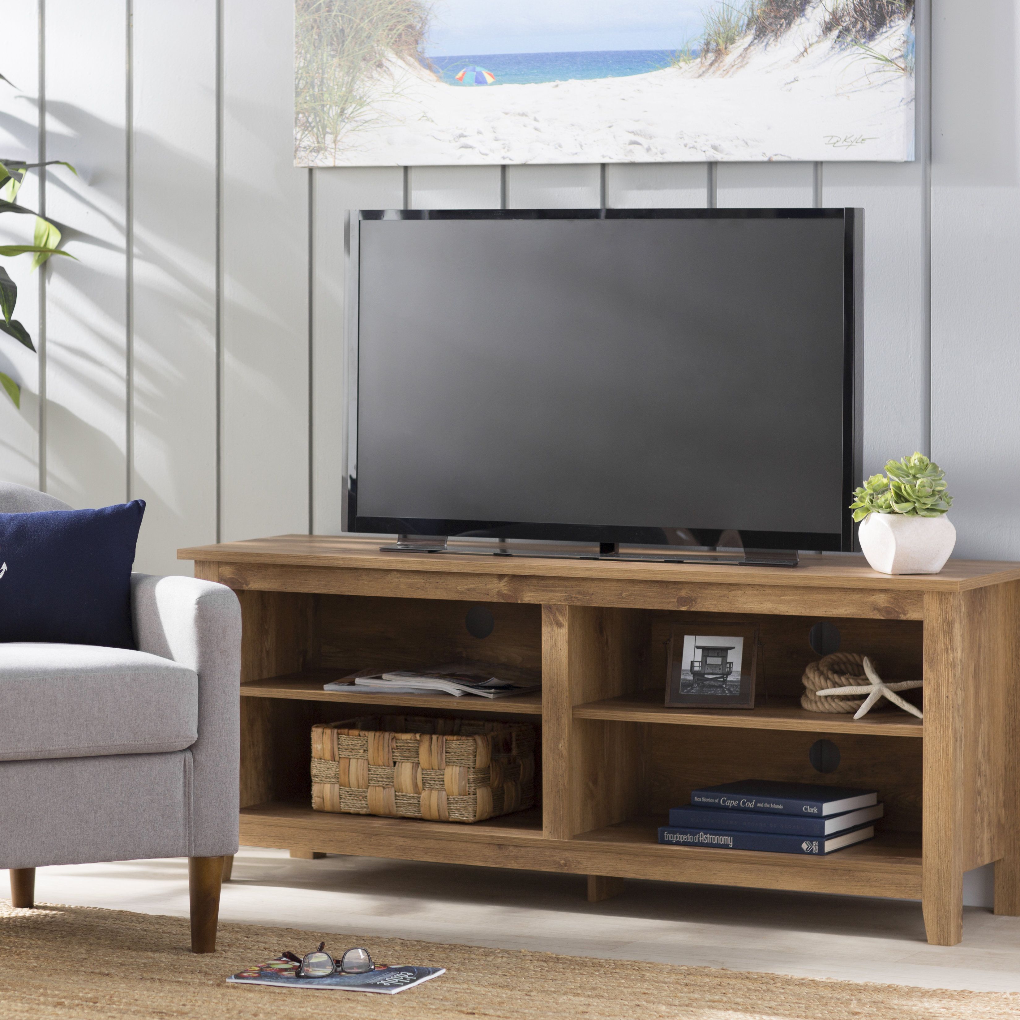90 Inch Tv Stand | Wayfair Inside Century Blue 60 Inch Tv Stands (View 6 of 30)