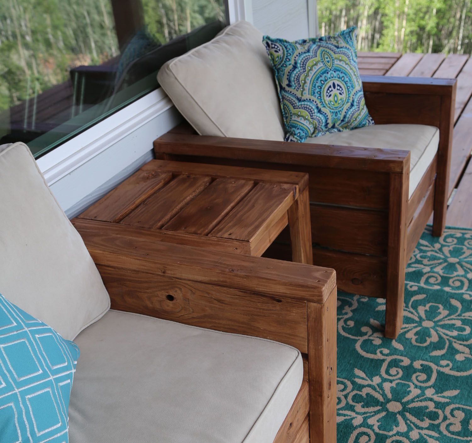 Ana White | Modern Outdoor Chair From 2x4s And 2x6s – Diy Projects In Chari Media Center Tables (View 13 of 30)