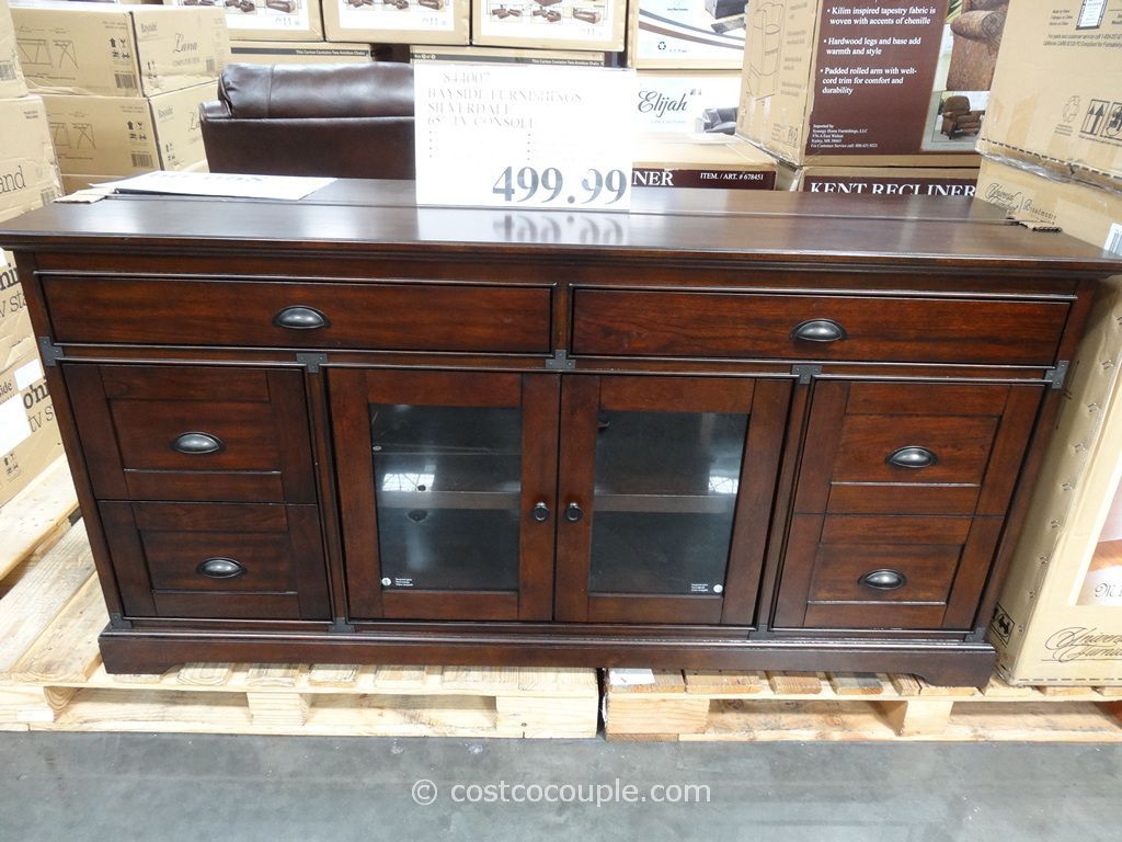 Bayside Furnishings Silverdale 65 Inch Tv Console Costco | Apartment With Casey Umber 74 Inch Tv Stands (View 1 of 30)
