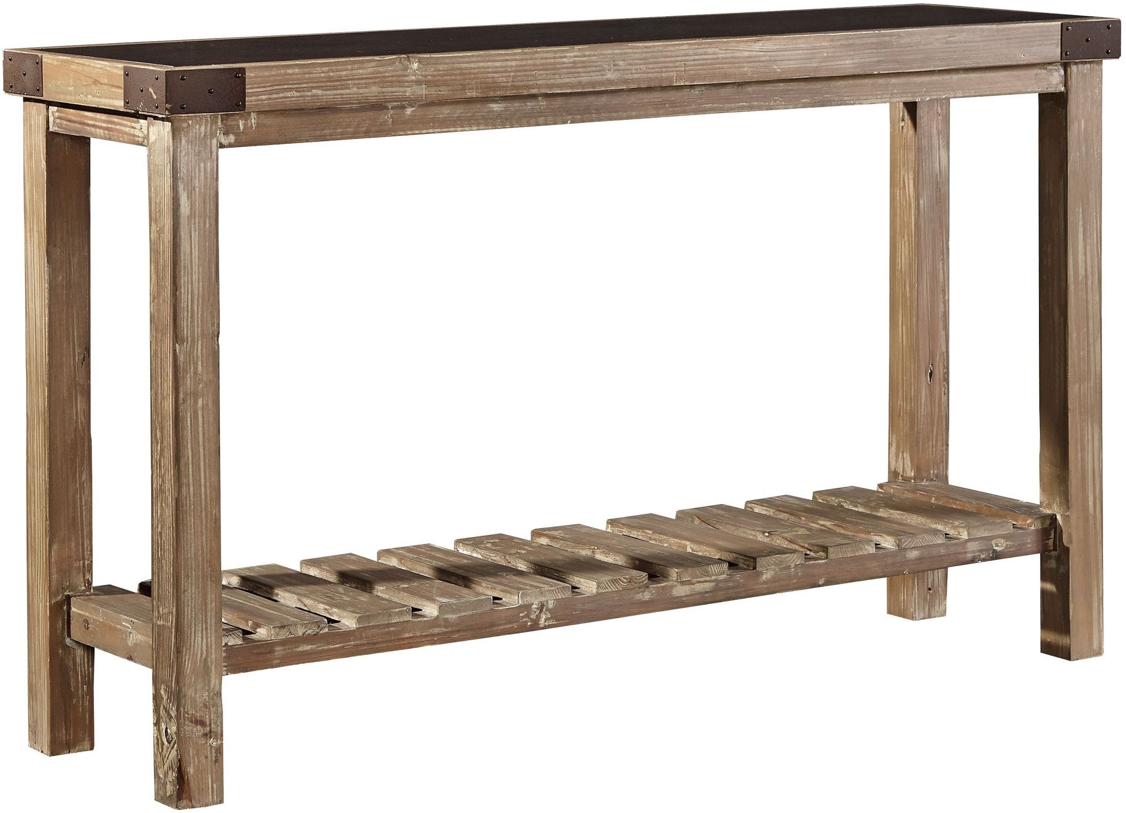 Bluestone Top Brown Console Table 33201h Furniture Classics Modern Within Bluestone Console Tables (View 15 of 30)