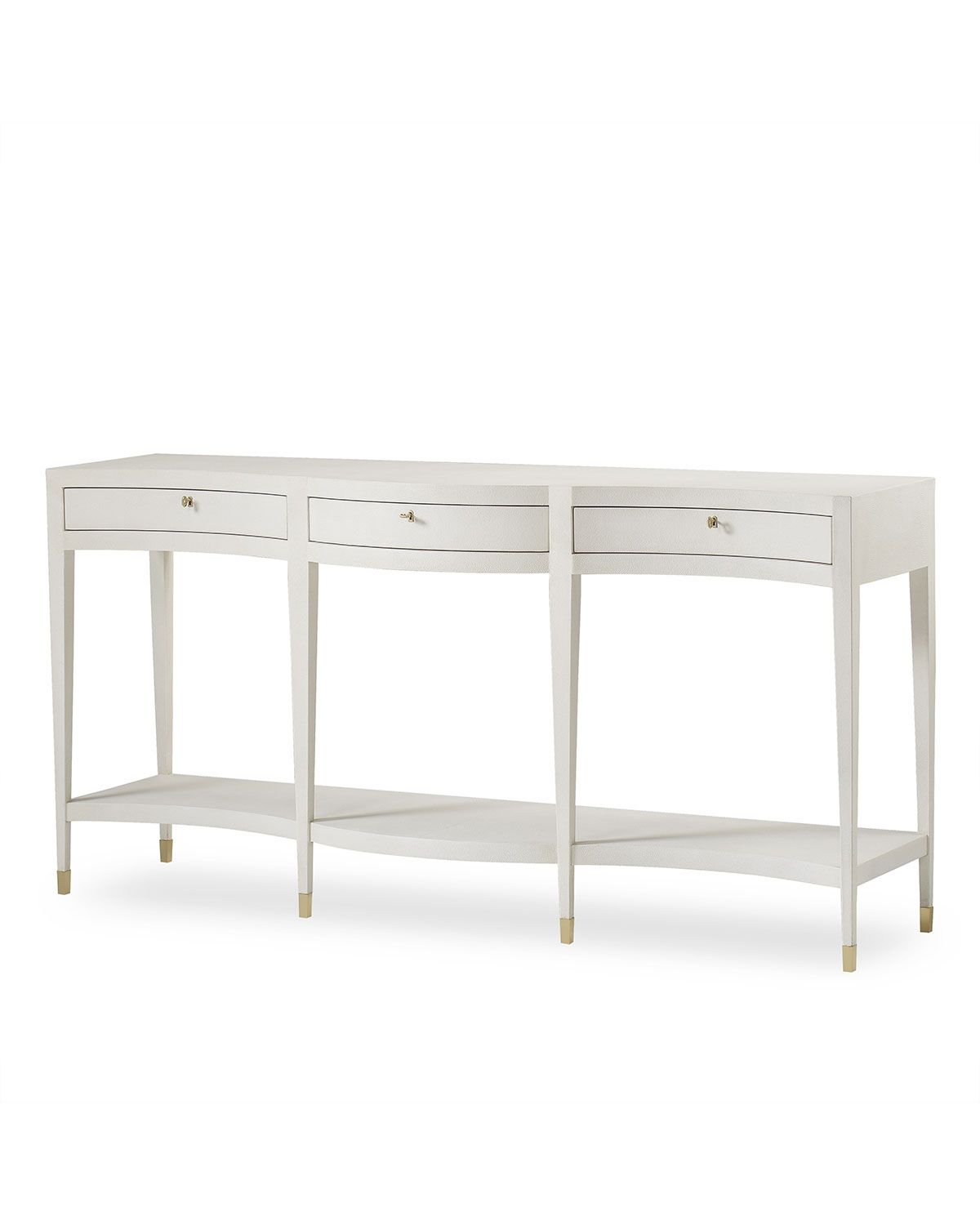 Century Furniture Monroe Faux Shagreen Console Table | Neiman Marcus Inside Faux Shagreen Console Tables (View 7 of 30)