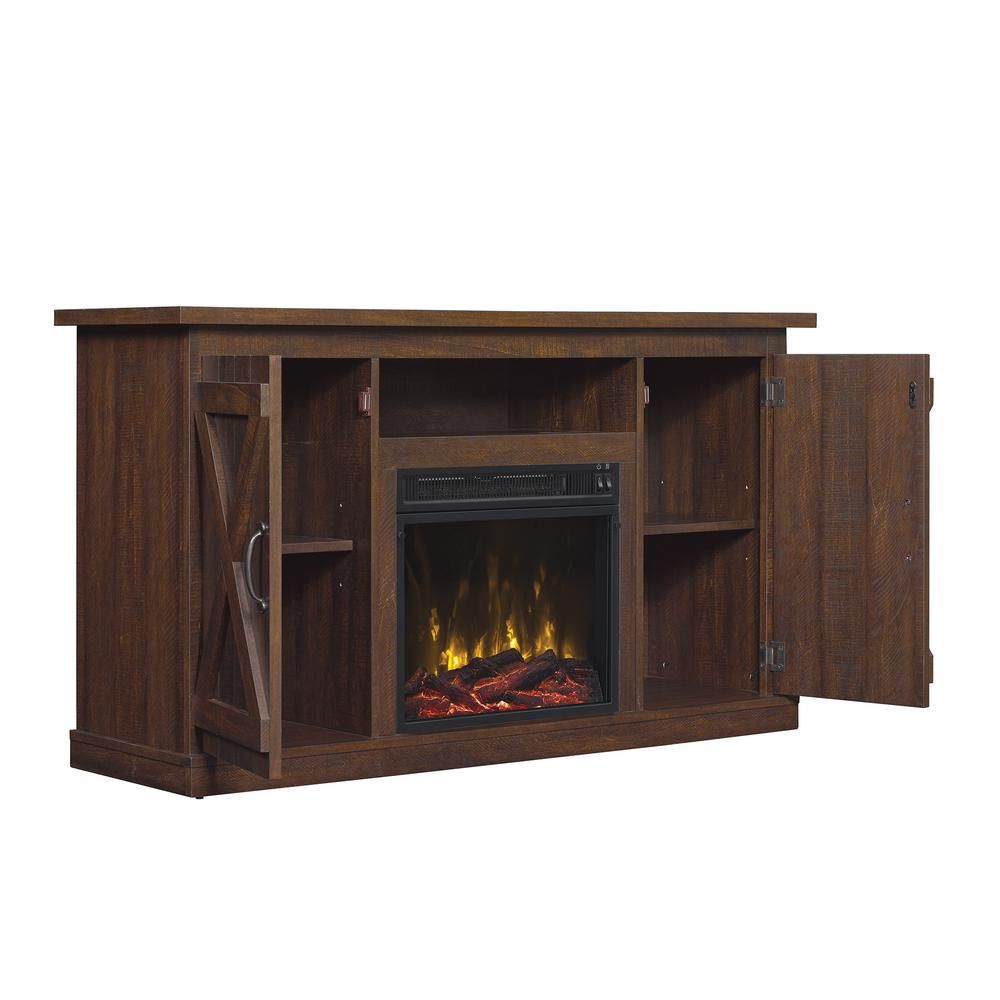 Classic Flame Cottonwood 47.50 In. Media Console Electric Fireplace Inside Kilian Black 60 Inch Tv Stands (Photo 2 of 30)