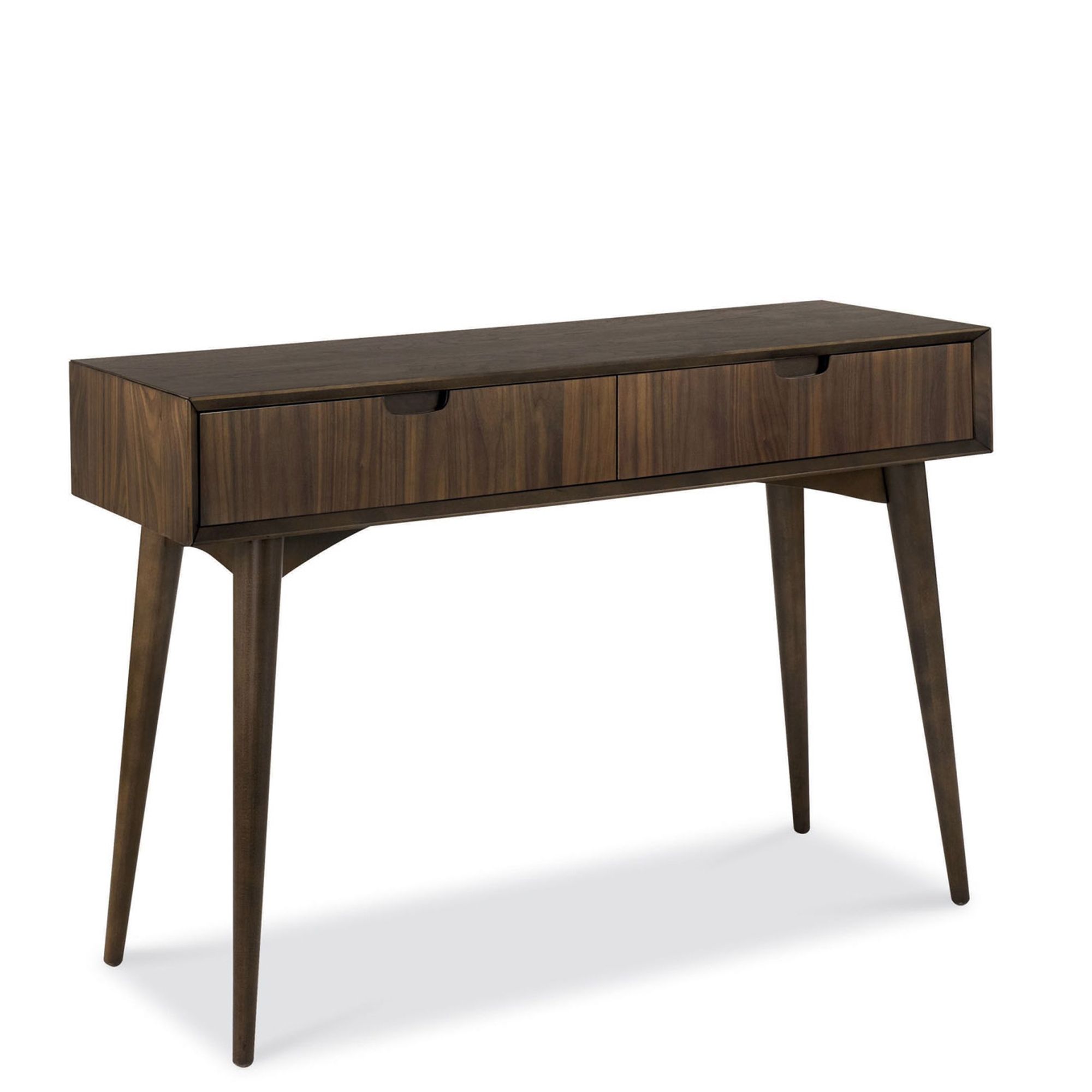 Cookes Collection Norway Walnut Console Table With Drawers Console With Yukon Natural Console Tables (View 21 of 30)