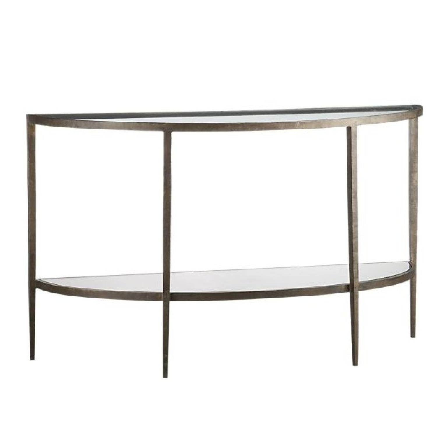 Crate & Barrel Clairemont Demilune Console Table | Coffee, Side Pertaining To Clairemont Demilune Console Tables (Photo 1 of 30)