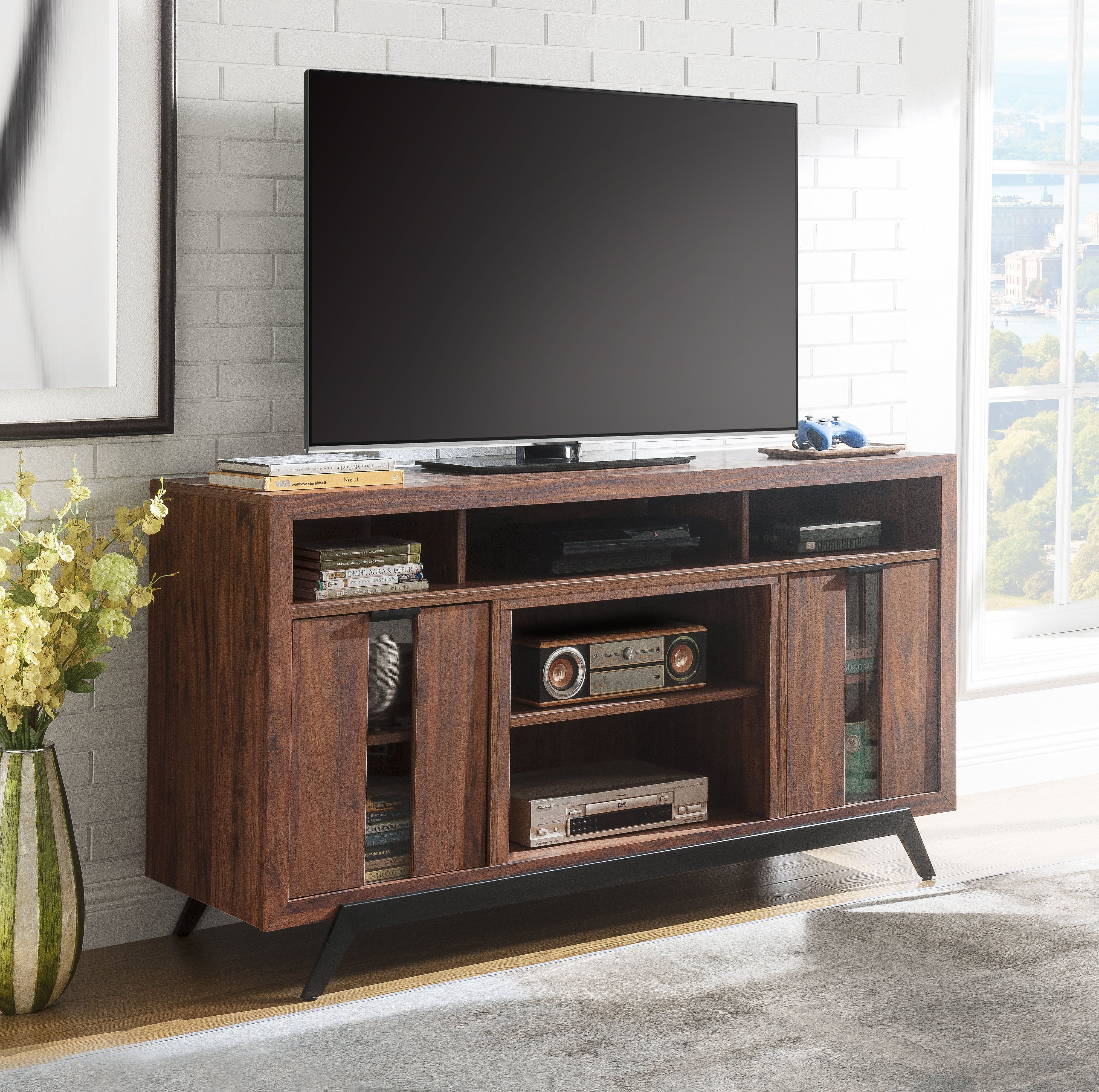 Dimplex Luna Tv Stand For Tvs Up To 60" | Wayfair For Edwin Grey 64 Inch Tv Stands (Photo 7 of 30)