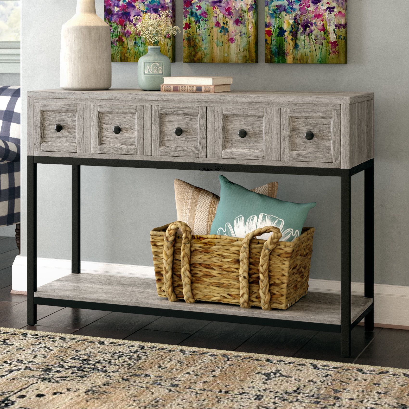 Drawers Console Tables You'll Love | Wayfair With Regard To Layered Wood Small Square Console Tables (View 19 of 30)