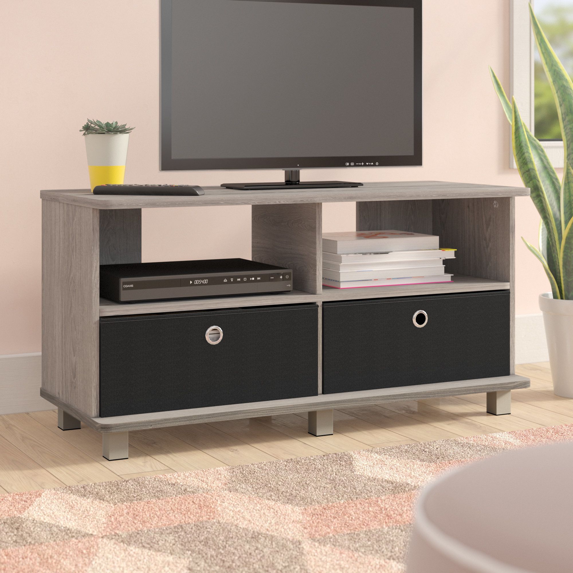 Ebern Designs Mariaella Tv Stand For Tvs Up To 40" & Reviews | Wayfair Pertaining To Willa 80 Inch Tv Stands (View 13 of 30)