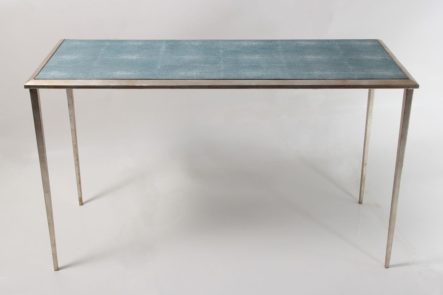 Ellie Shagreen Console Table Forwood Design Narrow Sofa Console Table For Faux Shagreen Console Tables (View 15 of 30)