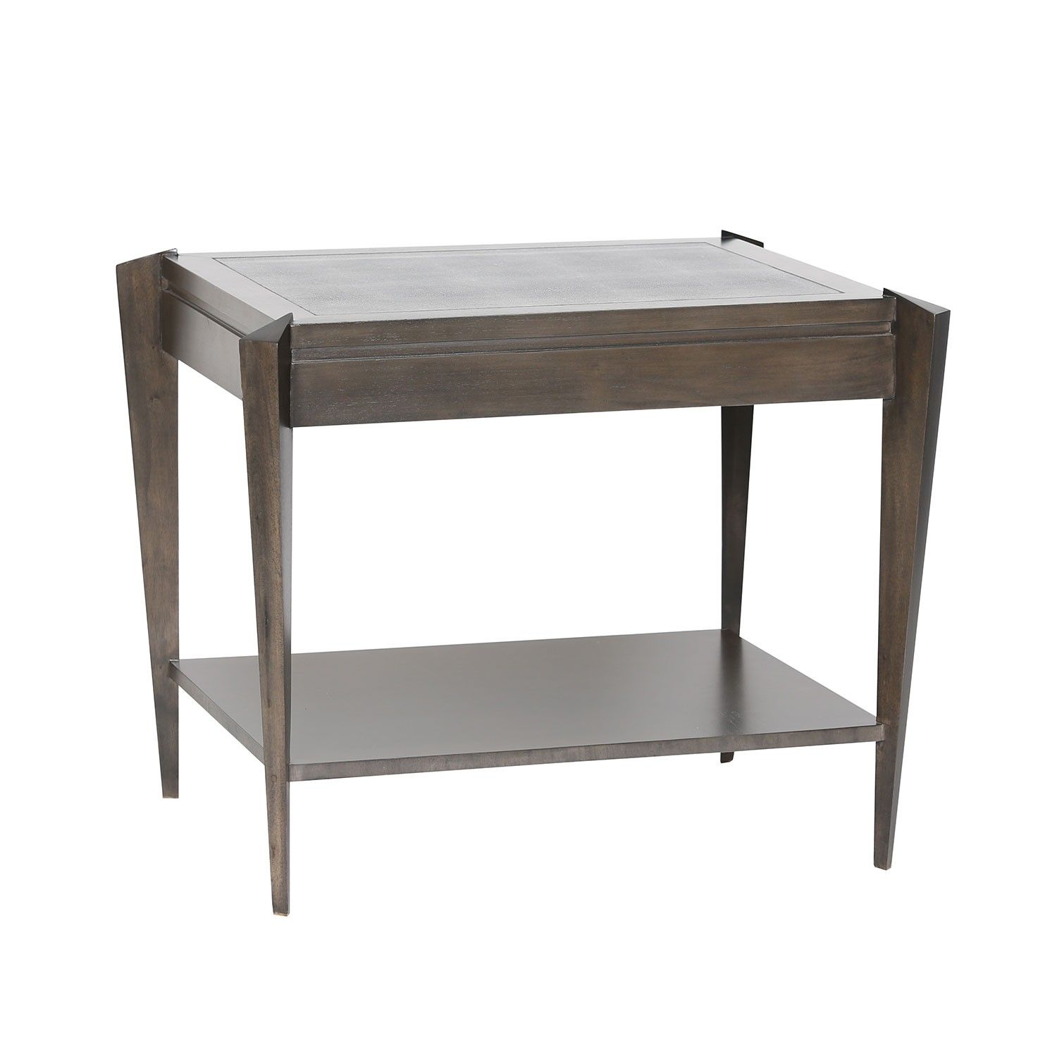Ezra Tiered Side Table For Grey Shagreen Media Console Tables (View 16 of 30)