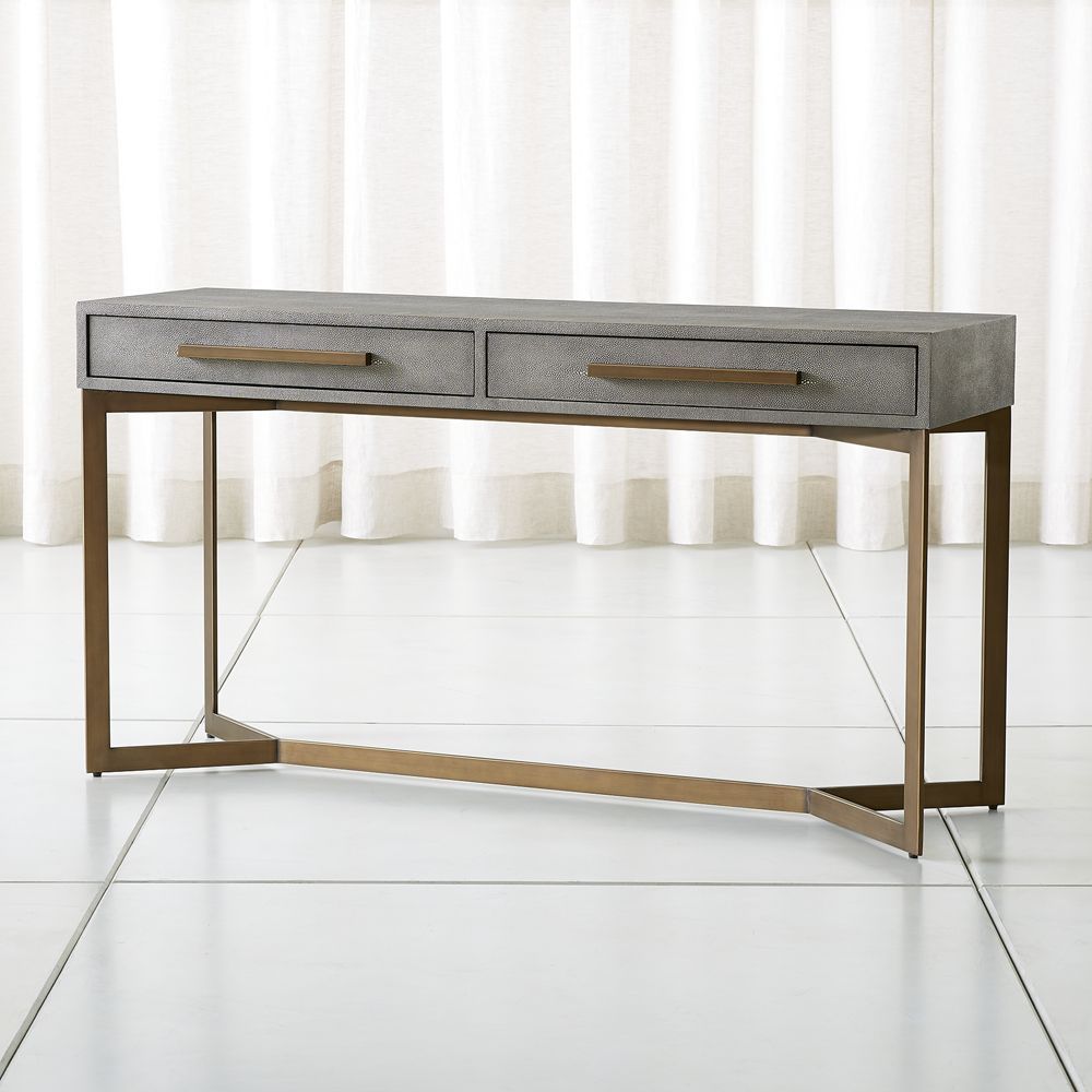 Faux Shagreen Console Table | Products | Console Table, Console, Table Regarding Faux Shagreen Console Tables (View 8 of 30)