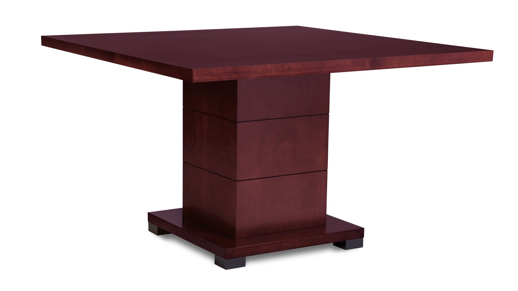 Ford Executive Modern Conference Table In Mahogany Wood – Square Regarding Layered Wood Small Square Console Tables (Photo 25 of 30)
