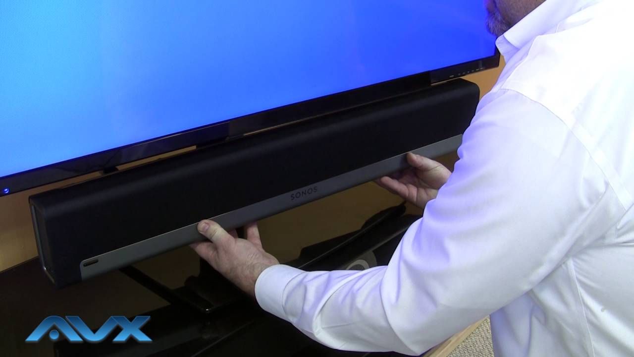 How To Flush Mount A Sonos Soundbar Under A Swiveling Tv Stand – Youtube Pertaining To Noah 75 Inch Tv Stands (View 19 of 30)