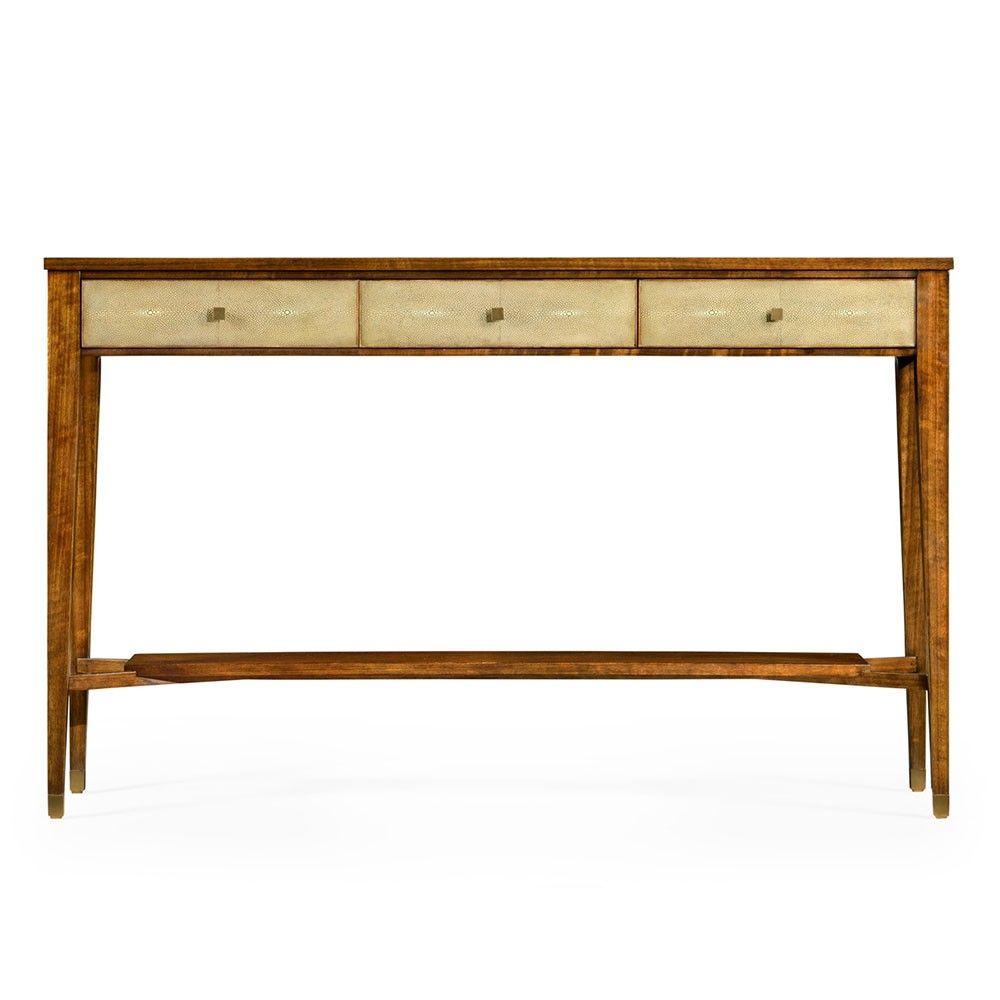 Ivory Shagreen Console Table | Jonathan Charles 494366 Dlf Pertaining To Faux Shagreen Console Tables (View 16 of 30)