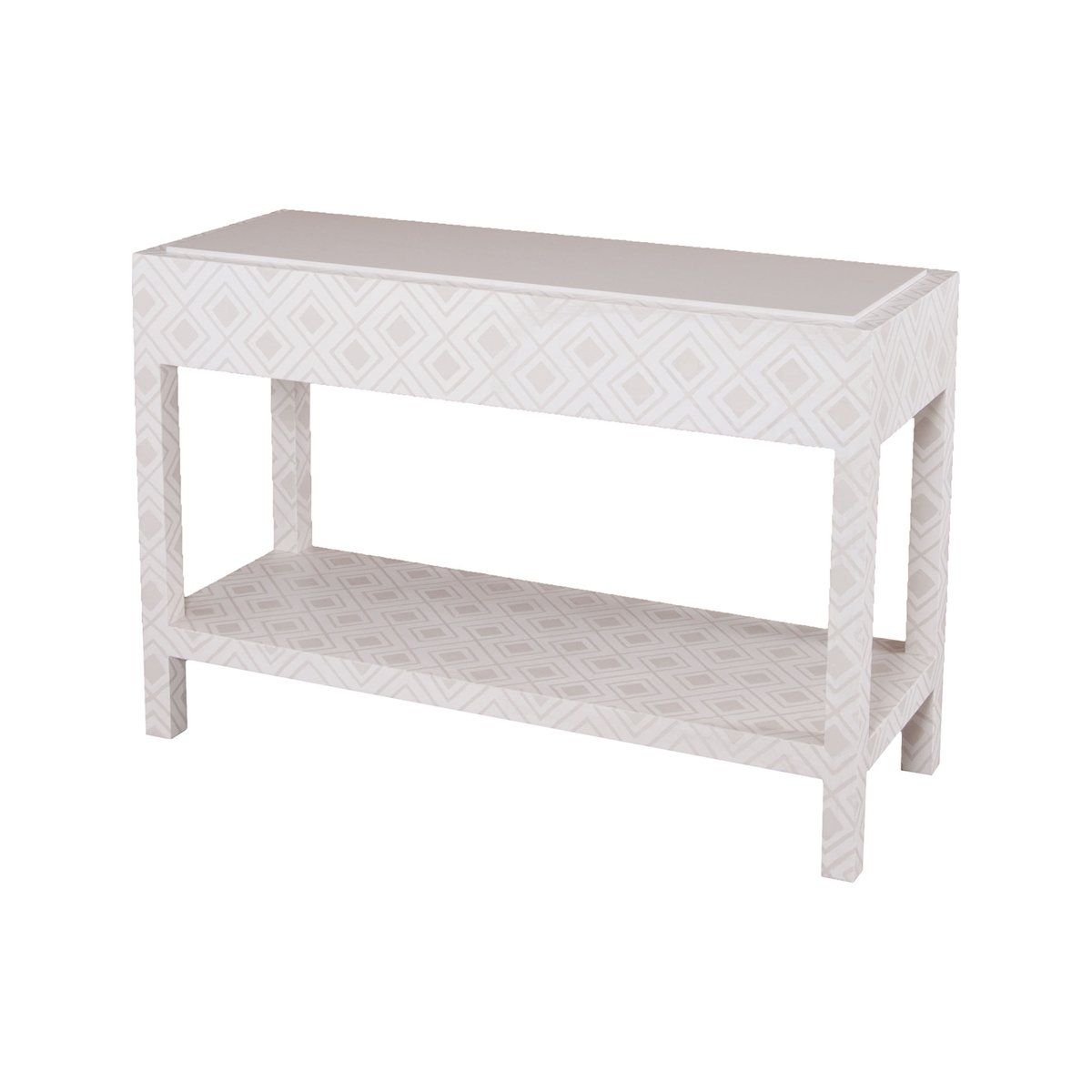 Kent Fabric Wrapped Console | Products In 2018 | Pinterest For Parsons White Marble Top &amp; Stainless Steel Base 48x16 Console Tables (View 21 of 30)