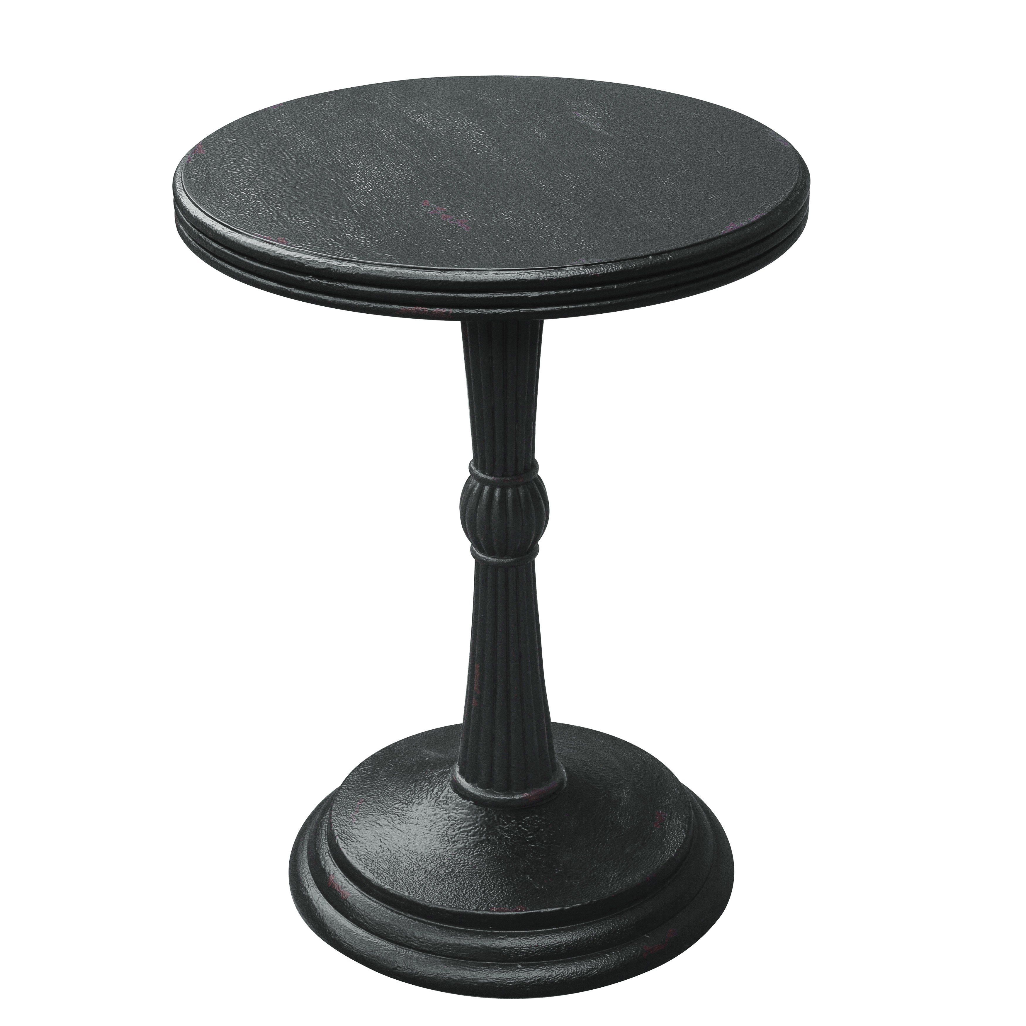Kyra Black Wood Pedestal Table – Free Shipping Today – Overstock Pertaining To Kyra Console Tables (Photo 17 of 30)