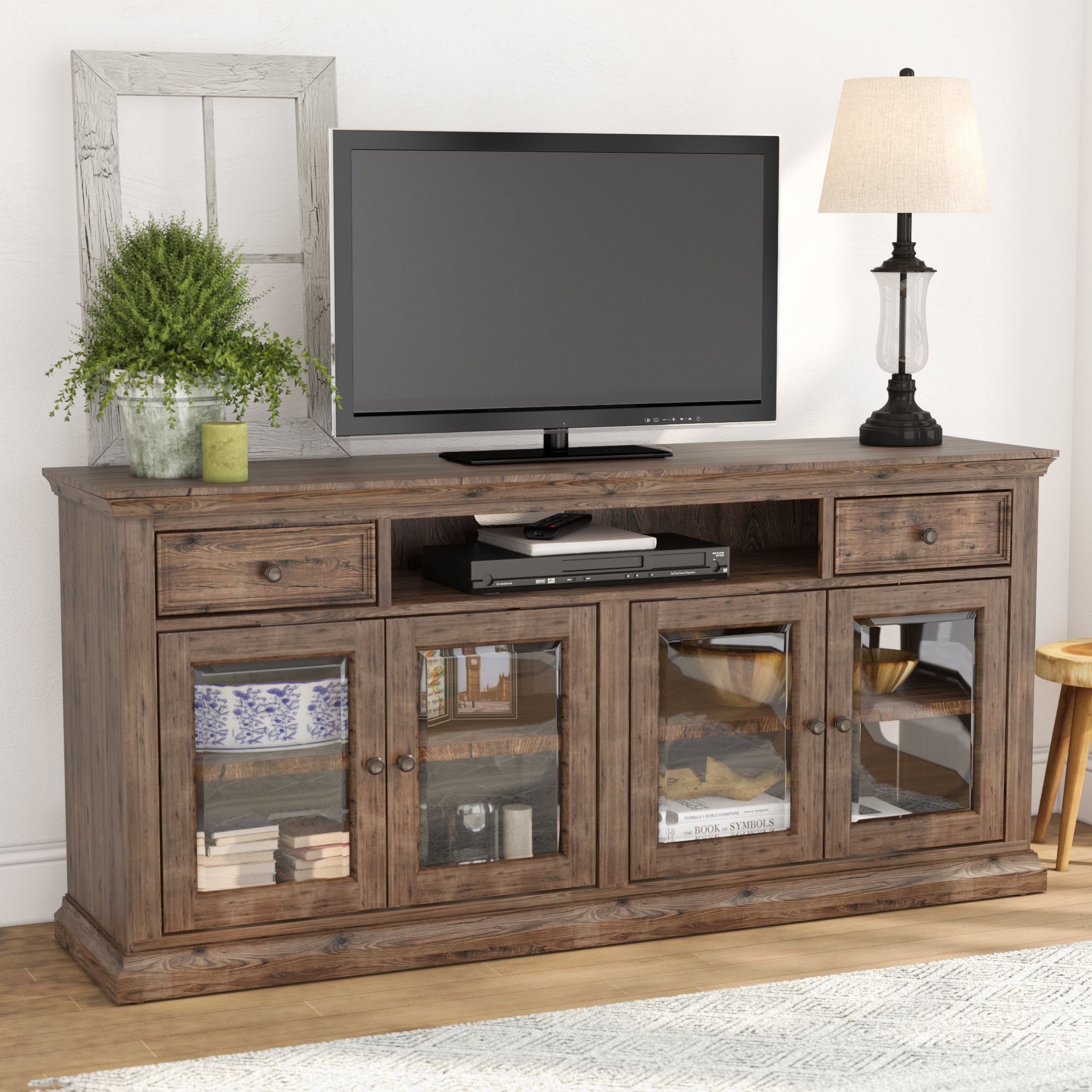 Laurel Foundry Modern Farmhouse Sainte Rose Tv Stand For Tvs Up To Within Valencia 60 Inch Tv Stands (View 25 of 30)