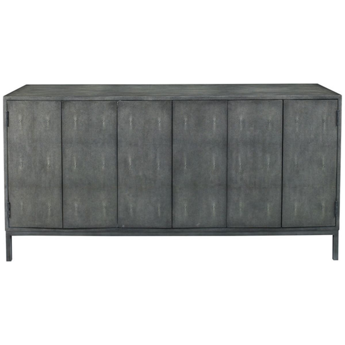 Lillian August Ford Shagreen Console – Charcoal | Lillian August Pertaining To Grey Shagreen Media Console Tables (View 25 of 30)