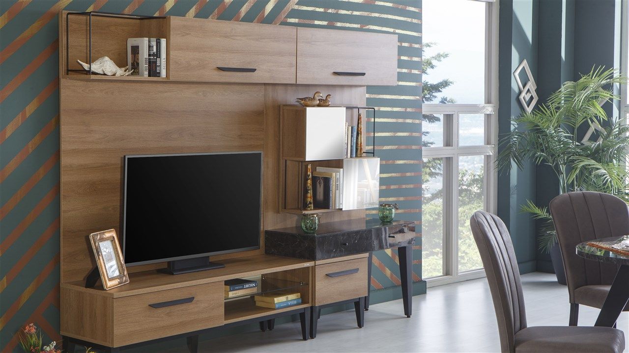 Lofty Duvar Ünitesi Compact Tv Üniteleri Modelleri Ve Fiyatları Regarding Ducar 74 Inch Tv Stands (Photo 21 of 30)