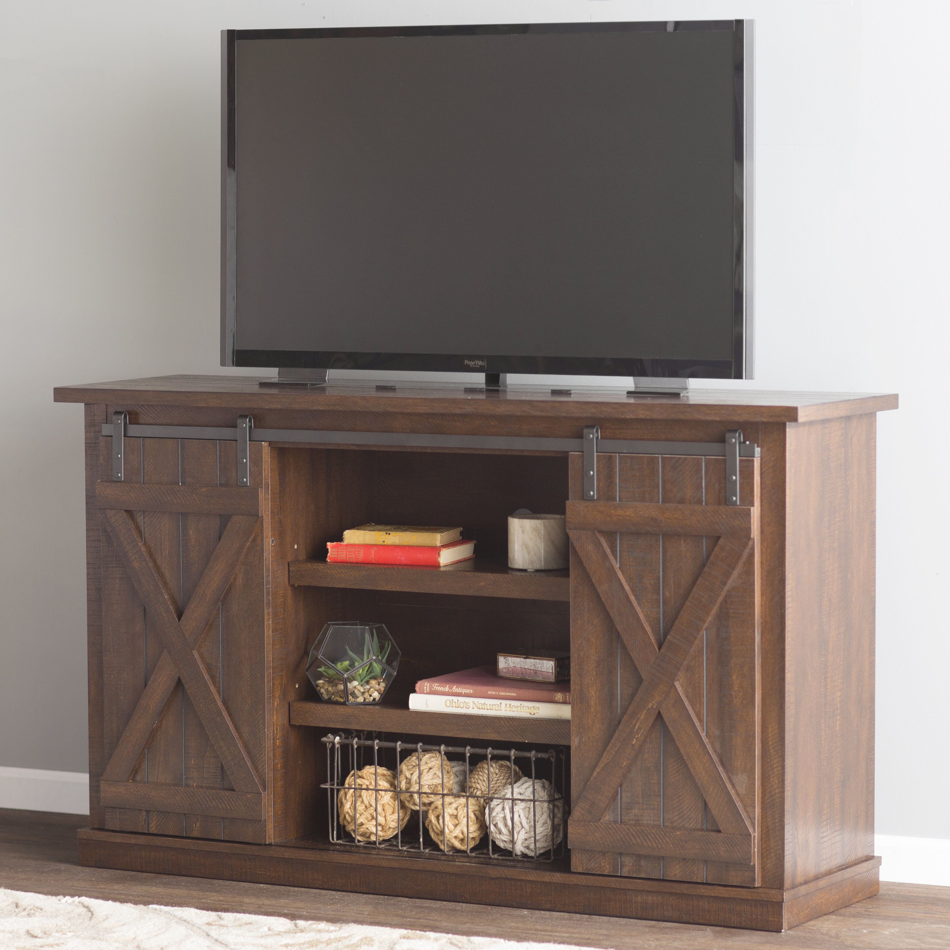 Loon Peak Bluestone Tv Stand For Tvs Up To 60" & Reviews | Wayfair With Vista 60 Inch Tv Stands (View 1 of 30)