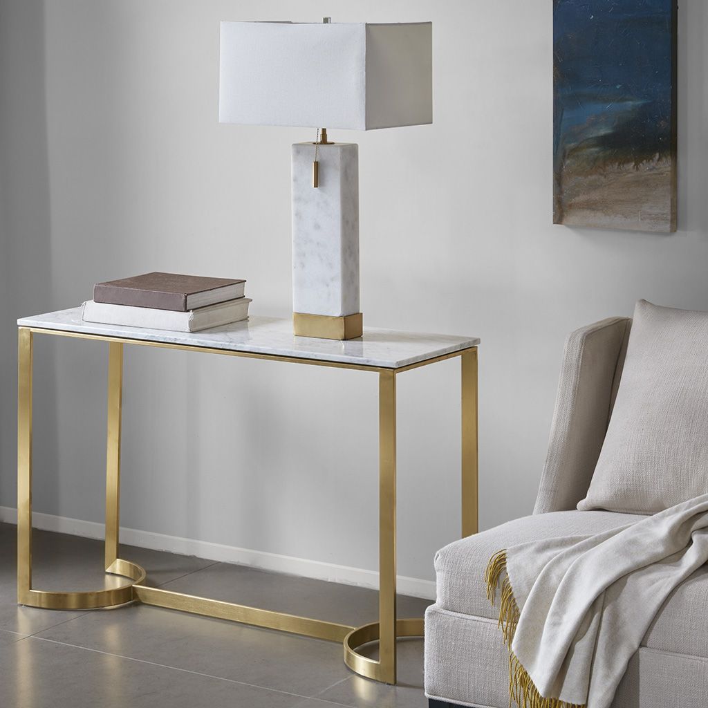 Madison Park Rockport Console Table | Pinterest | Modern Console Regarding Elke Glass Console Tables With Brass Base (Photo 30 of 30)