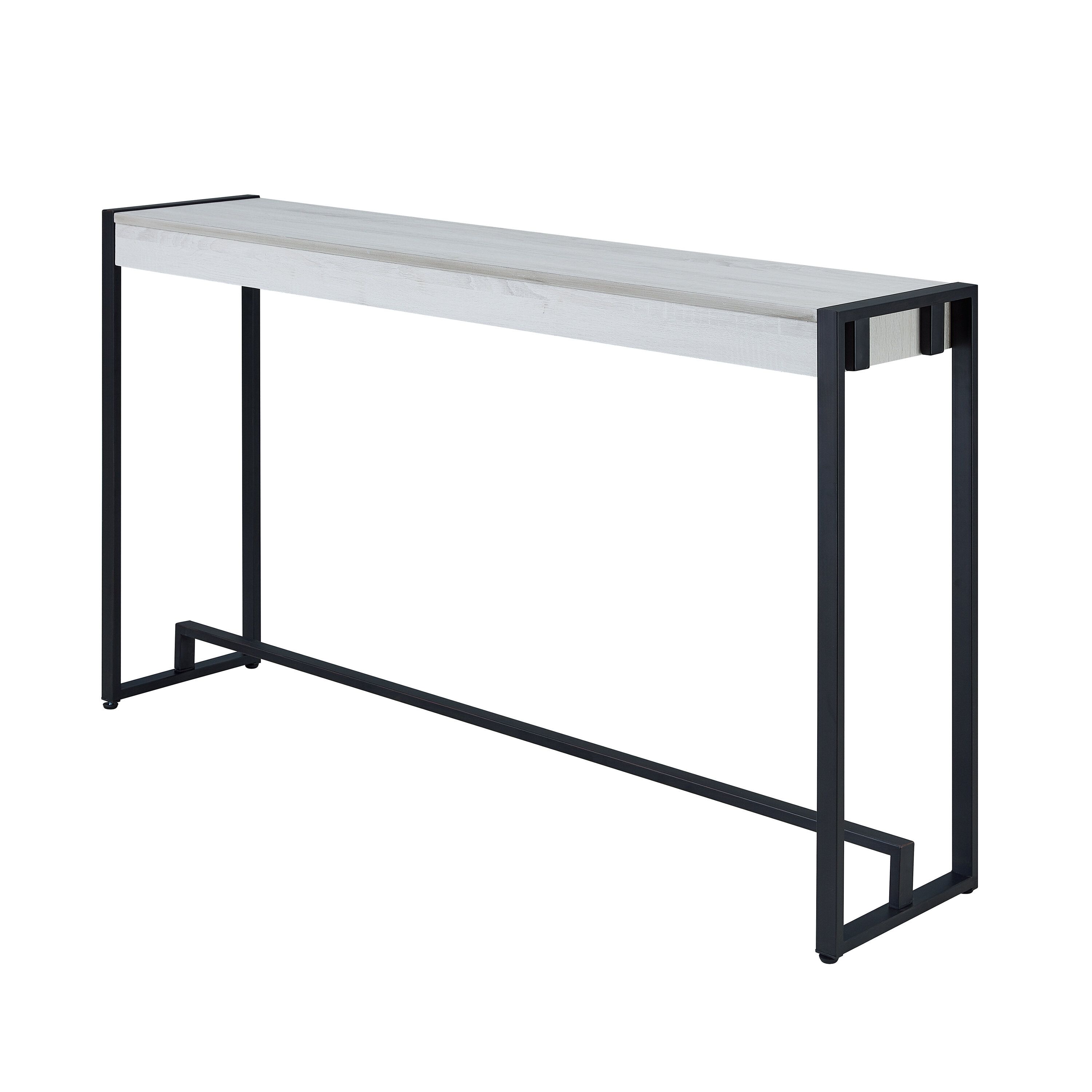 Modern Console + Sofa Tables | Allmodern Throughout Mix Leather Imprint Metal Frame Console Tables (View 9 of 30)
