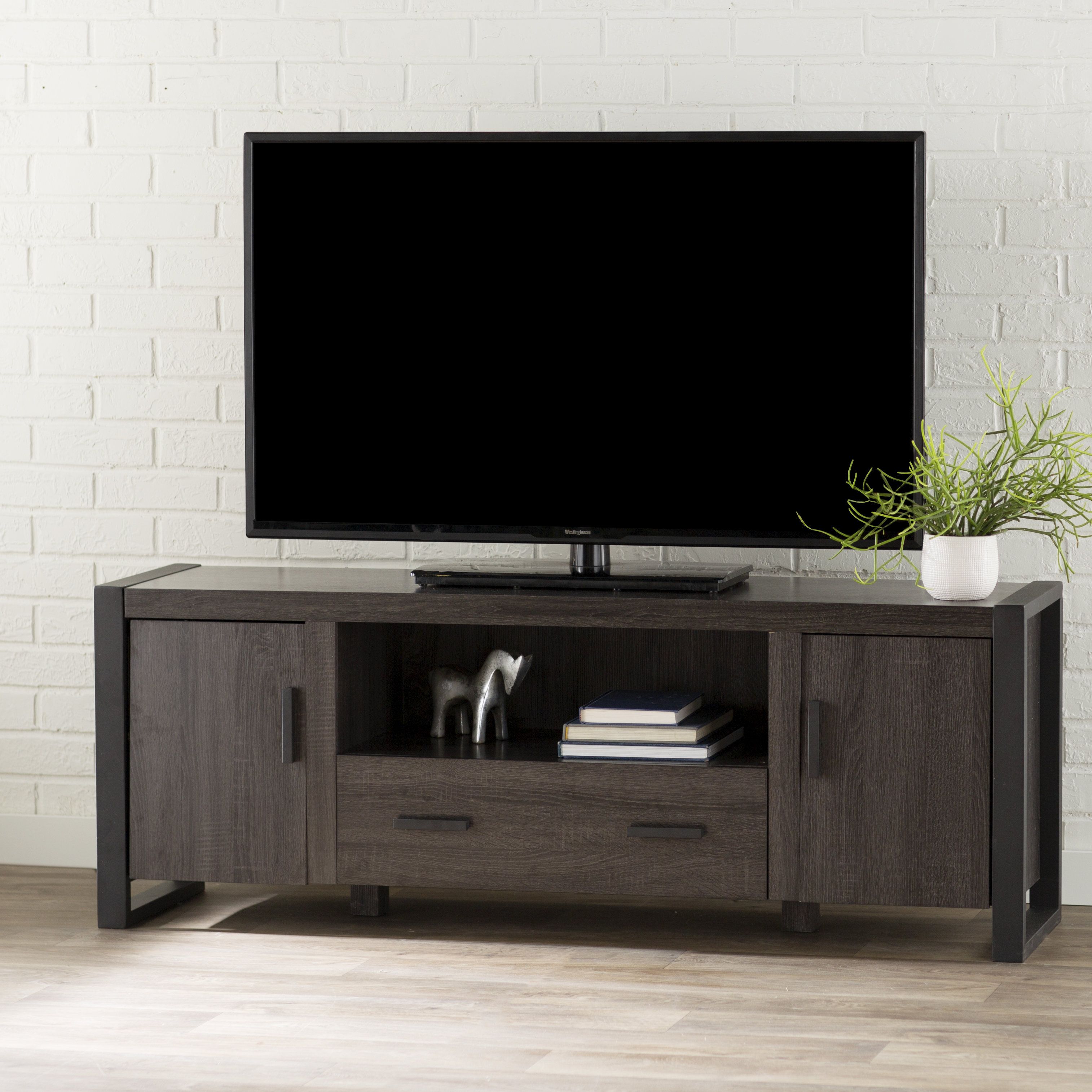 Modern Grey Tv Stands | Allmodern In Sinclair White 68 Inch Tv Stands (View 12 of 30)