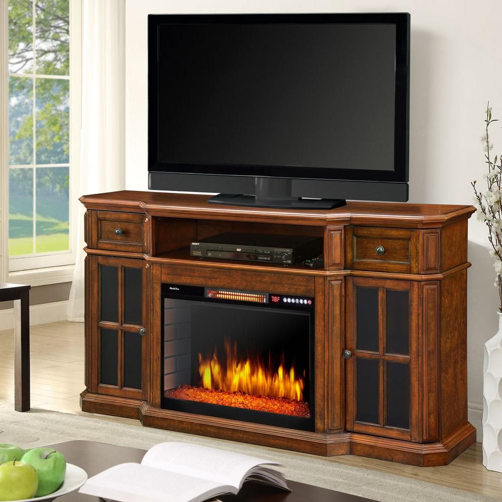 Muskoka Sinclair 60 In. Bluetooth Media Electric Fireplace Tv Stand Pertaining To Sinclair Blue 54 Inch Tv Stands (Photo 10 of 30)