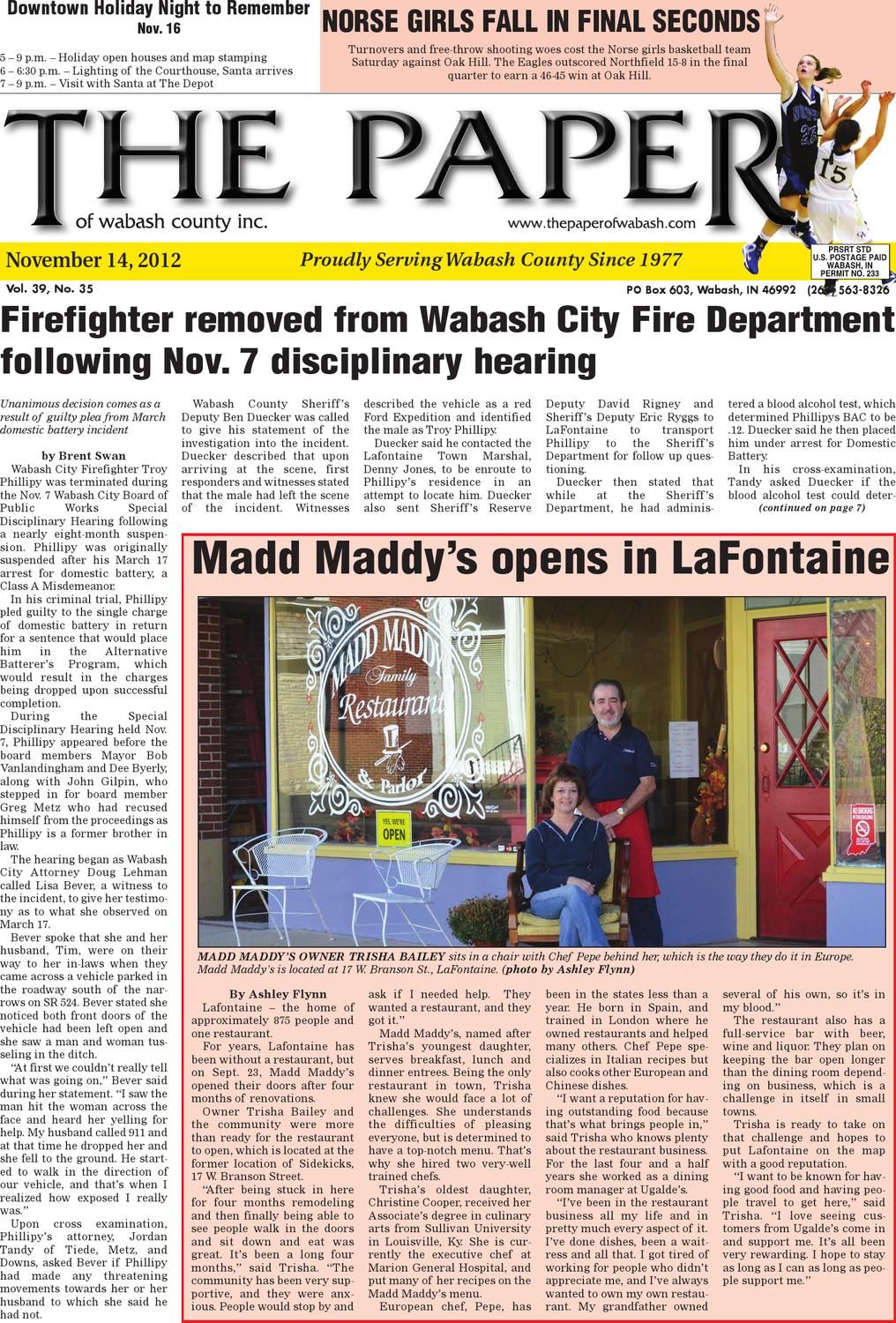 Nov. 14, 2012the Paper Of Wabash County – Issuu Within Maddy 70 Inch Tv Stands (Photo 29 of 30)