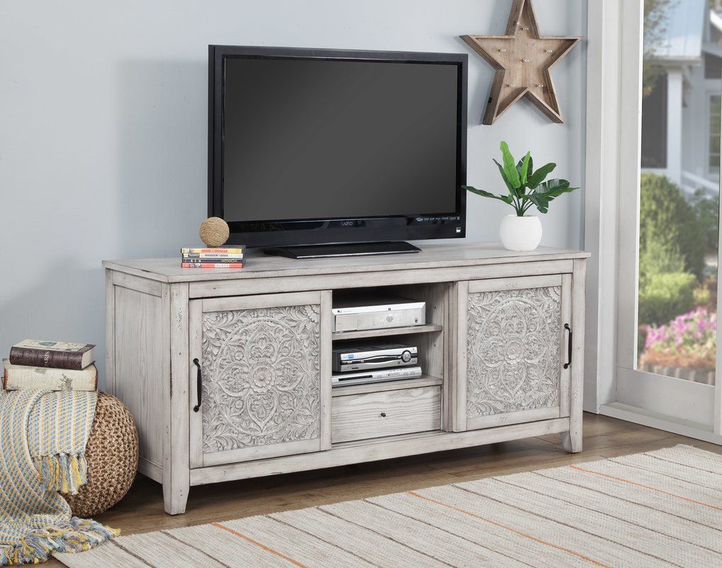 Orellana 64" Tv Stand | Lr | Pinterest | Tv Stands, Custom Furniture Pertaining To Annabelle Cream 70 Inch Tv Stands (View 12 of 30)