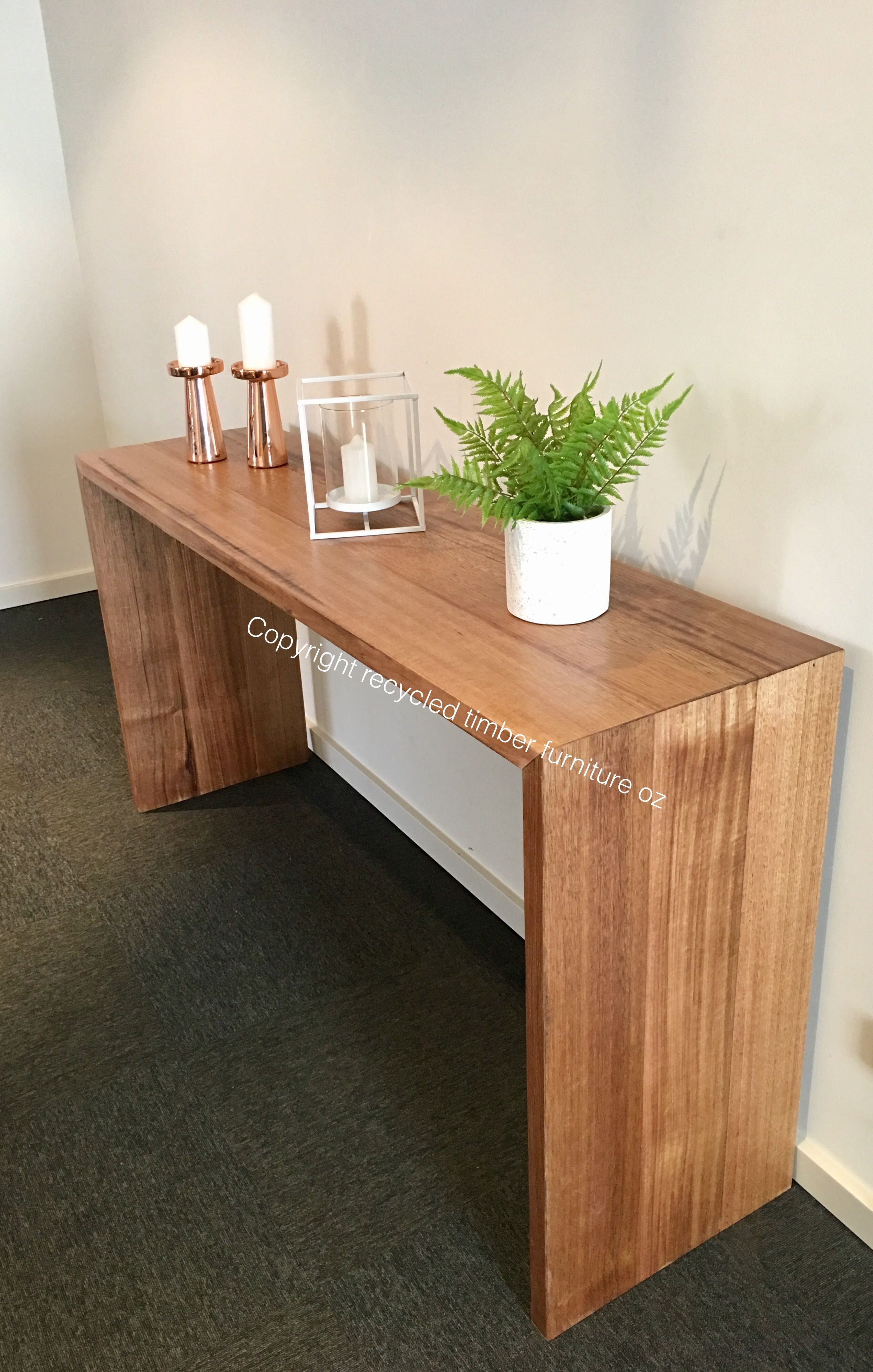 Recycled Tasmanian Oak Hall Console / Table Made Regarding Yukon Natural Console Tables (View 17 of 30)