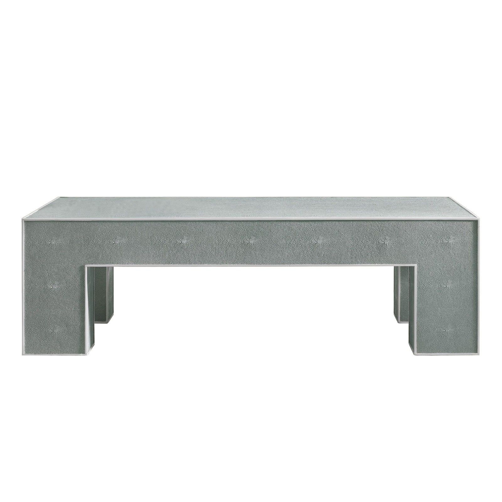 Shagreen Cocktail Table – Ocean Blue Throughout Grey Shagreen Media Console Tables (View 22 of 30)