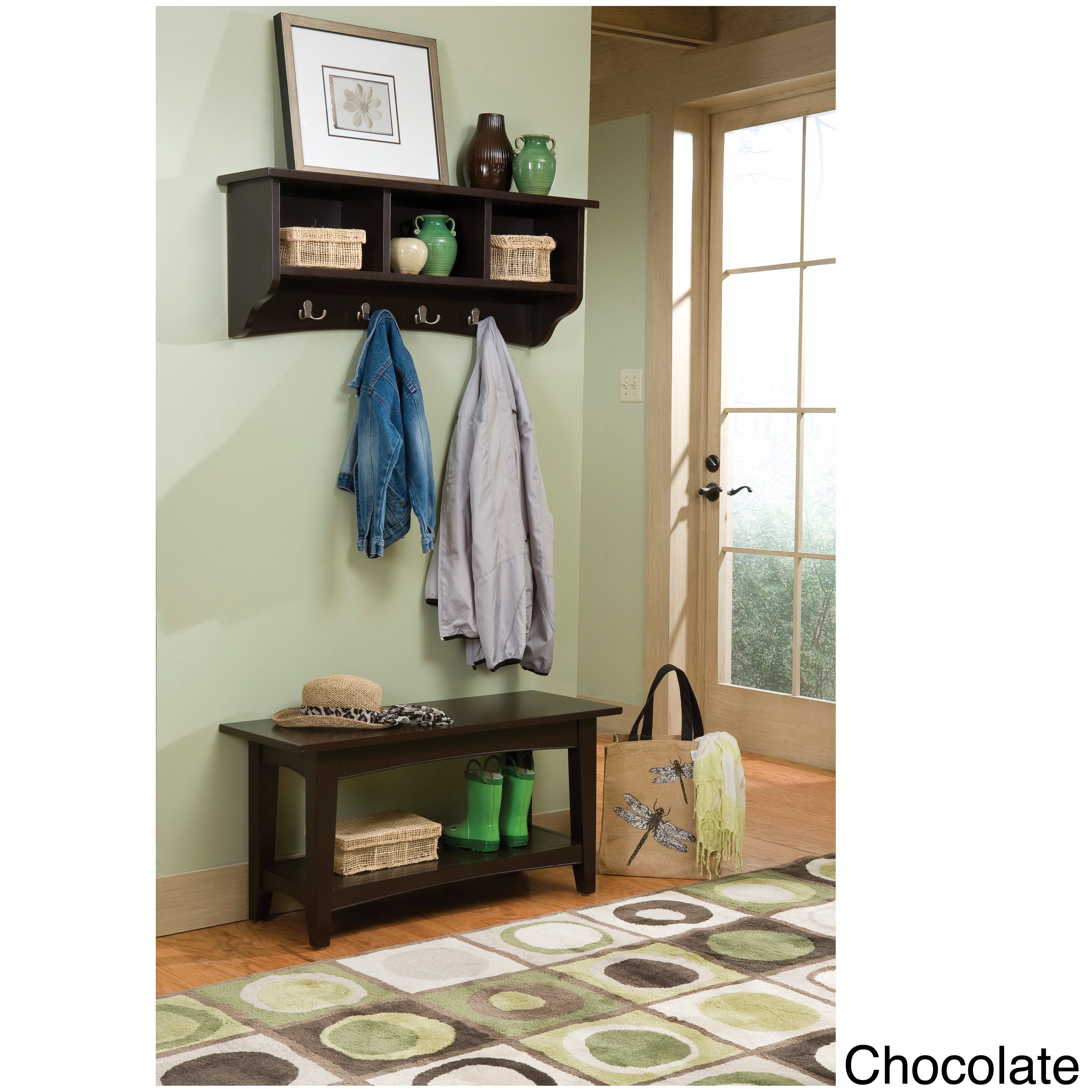 Shop Copper Grove Daintree Storage Coat Hook And Bench With Shelf For Daintree Tv Stands (View 3 of 3)