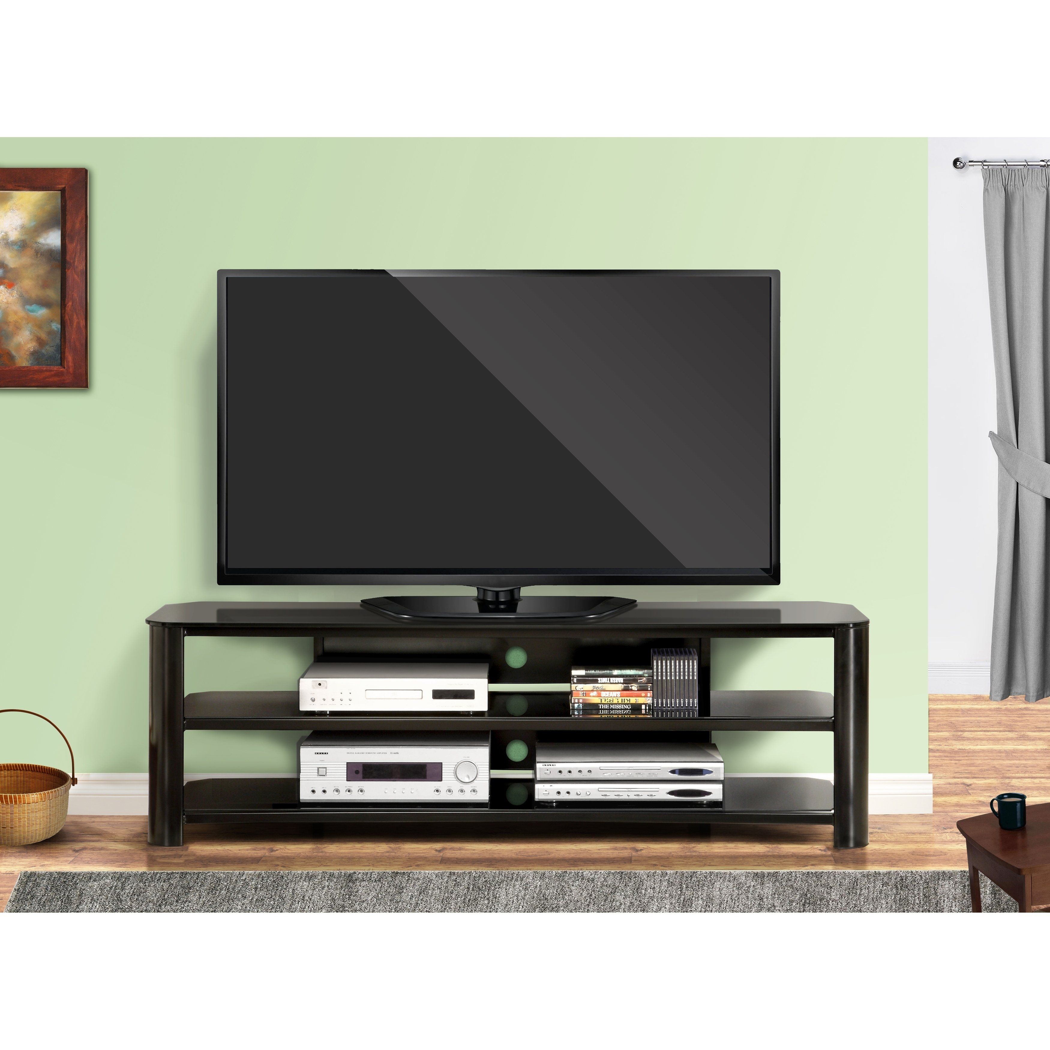 Shop Fold 'n' Snap Oxford Ez Black Innovex Tv Stand – Free Shipping Regarding Oxford 70 Inch Tv Stands (View 22 of 30)
