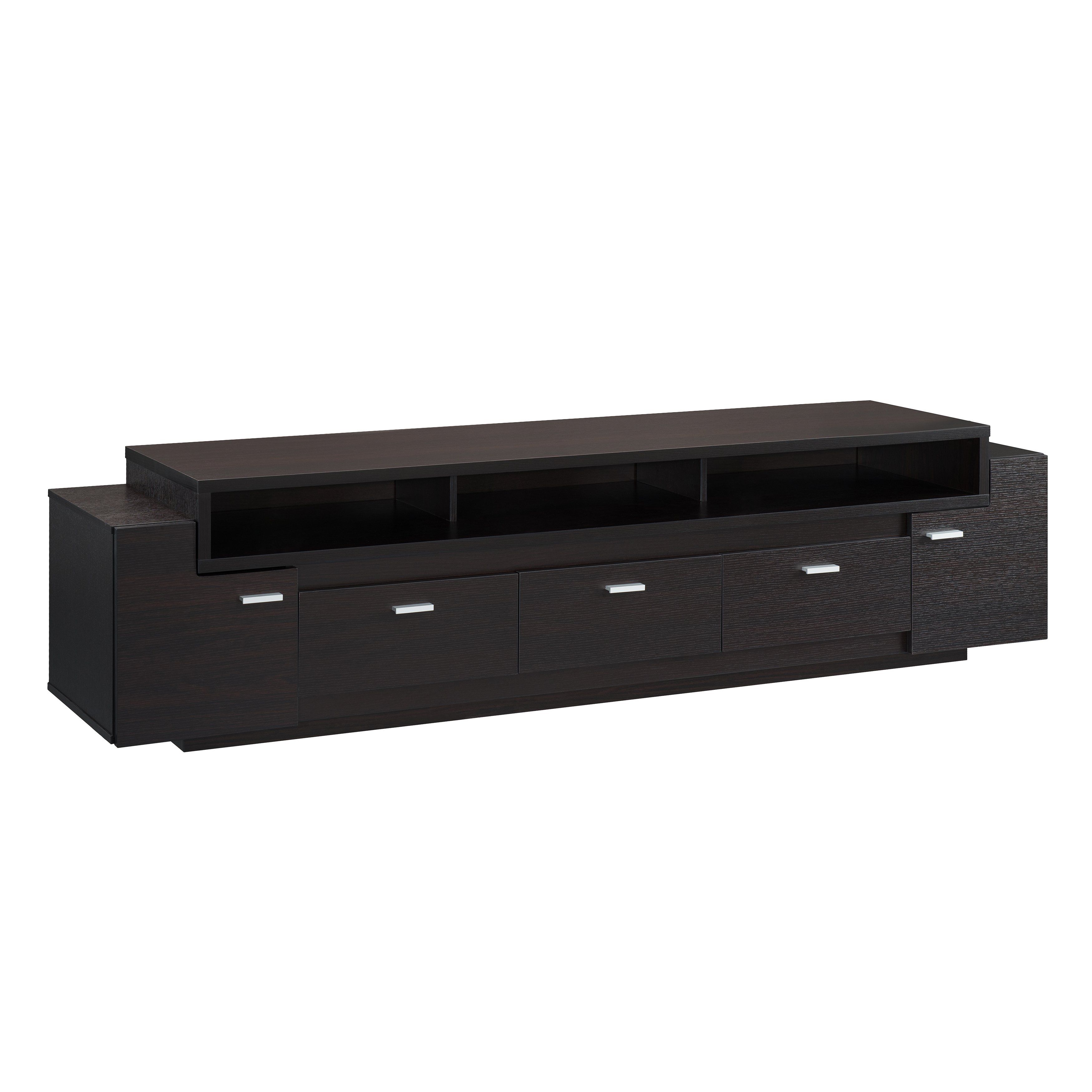 Shop Porch & Den Hubbard 84 Inch Tiered Tv Stand – On Sale – Free For Ducar 84 Inch Tv Stands (Photo 11 of 30)