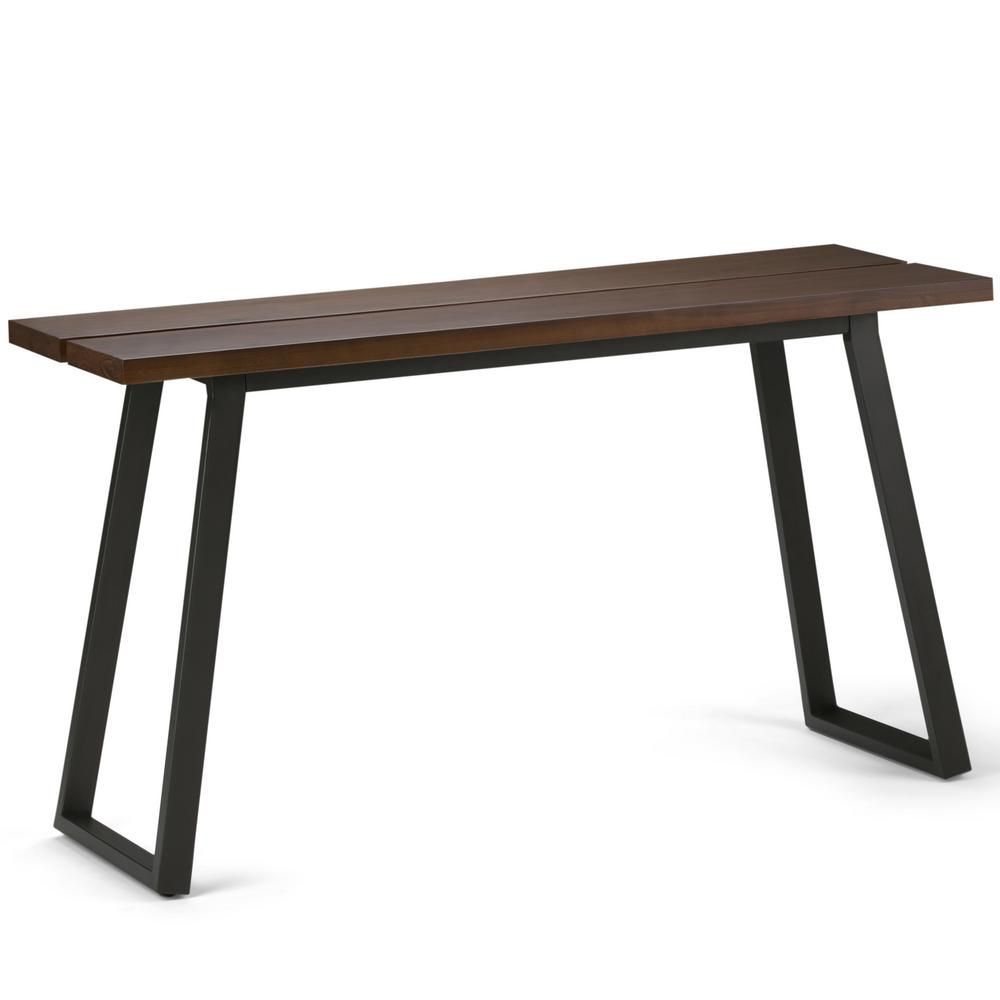 Simpli Home Adler Light Walnut Brown Console Table | Products | Sofa Intended For Yukon Natural Console Tables (View 12 of 30)