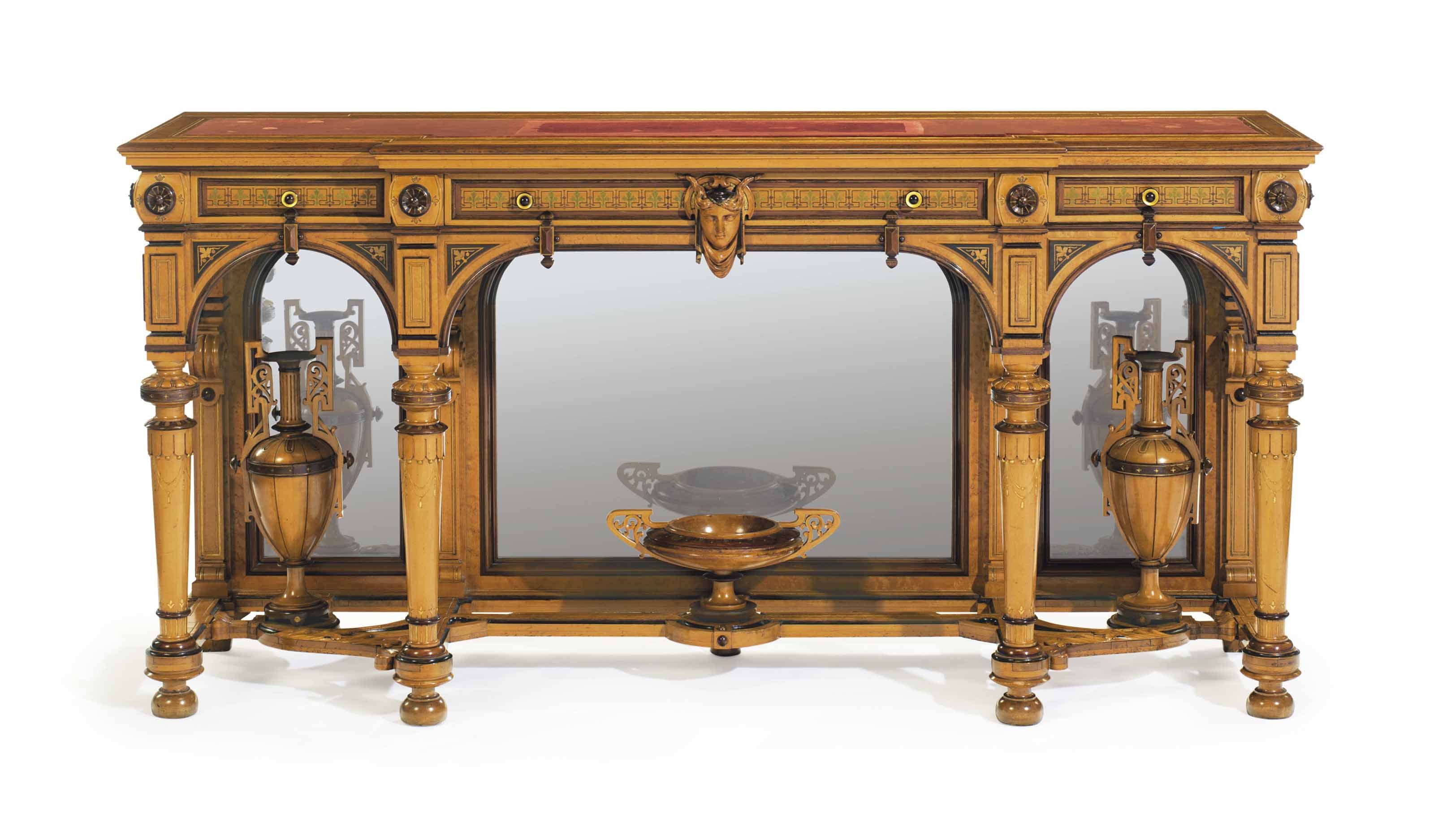 The William H. Vanderbilt Neo Grec Parcel Gilt And Rosewood Inlaid Within Orange Inlay Console Tables (Photo 28 of 30)