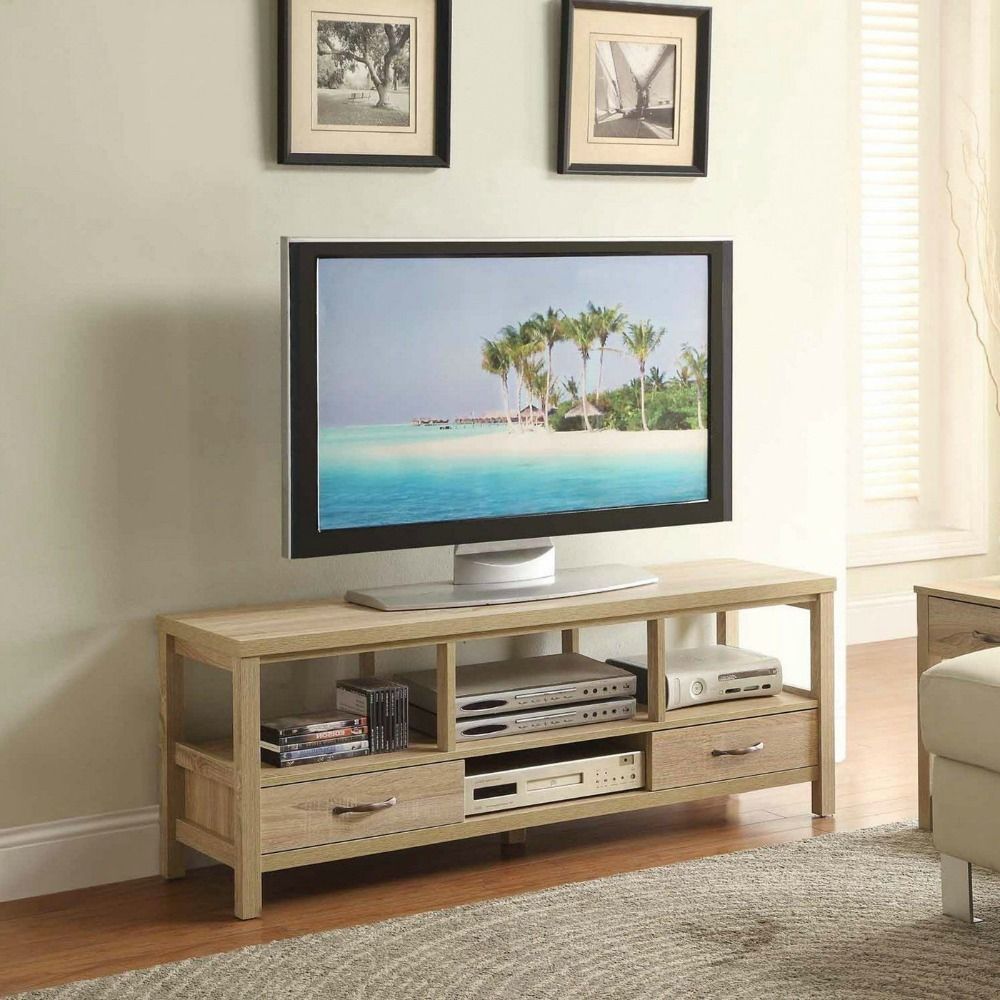 Tv Stand Entertainment Console Contemporary Modern Media Storage Throughout Canyon 54 Inch Tv Stands (Photo 8 of 30)