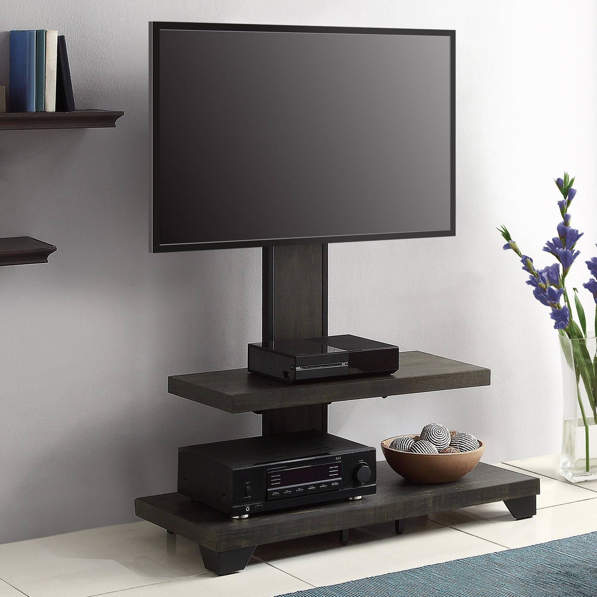 Tv Stand With Mount Swivel Ollieroo Floor Fitueyes Best – Buyouapp Within Vista 60 Inch Tv Stands (View 26 of 30)