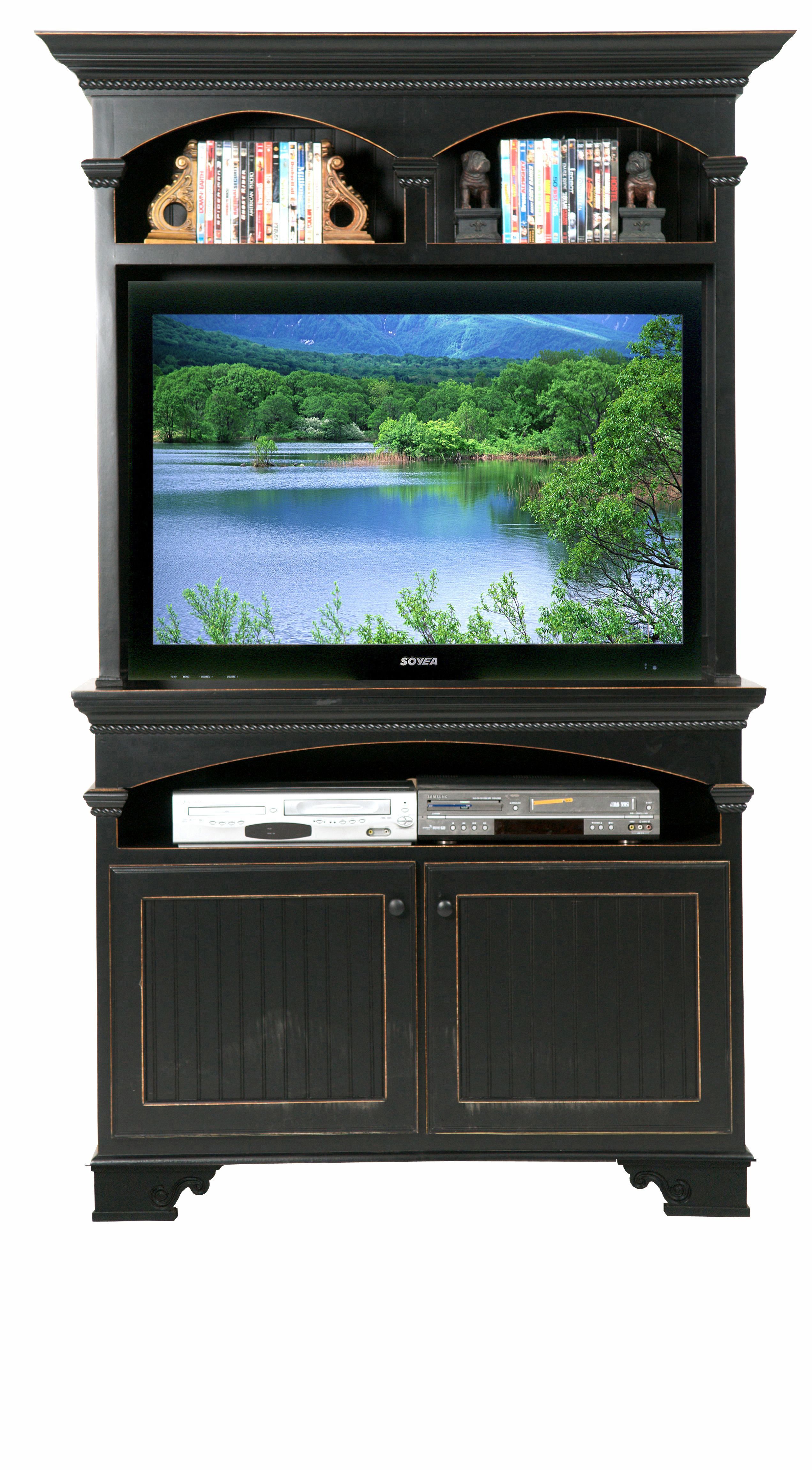 Tv Stands With Hutch You'll Love | Wayfair Regarding Kilian Grey 74 Inch Tv Stands (View 8 of 30)