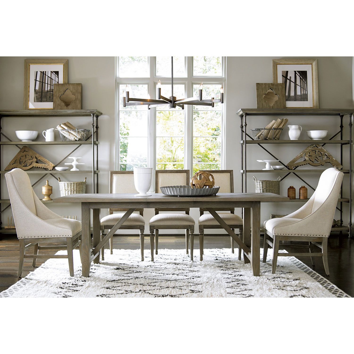 Universal Furniture Complete Chelsea Kitchen Table 316751 | Bellacor Pertaining To Scattered Geo Console Tables (Photo 12 of 30)
