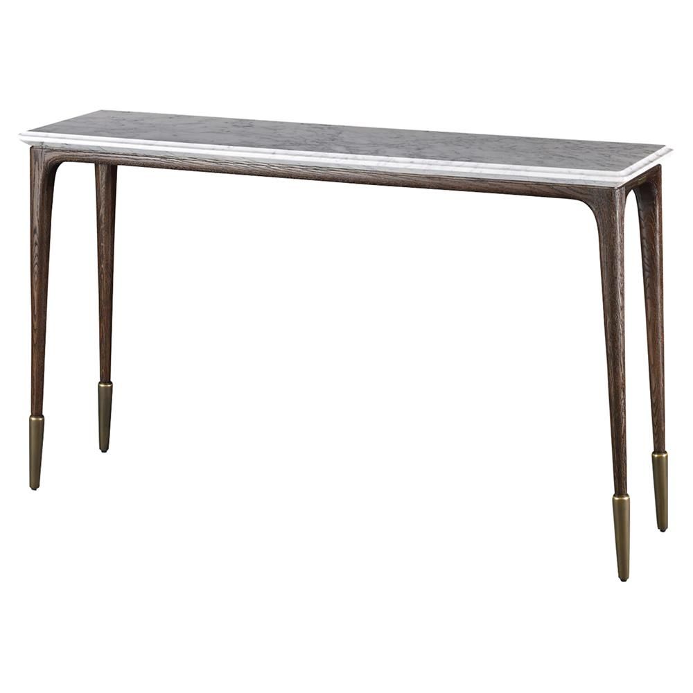 White Marble Top Sofa Table – Table Designs Inside Parsons White Marble Top &amp; Stainless Steel Base 48x16 Console Tables (Photo 2 of 30)