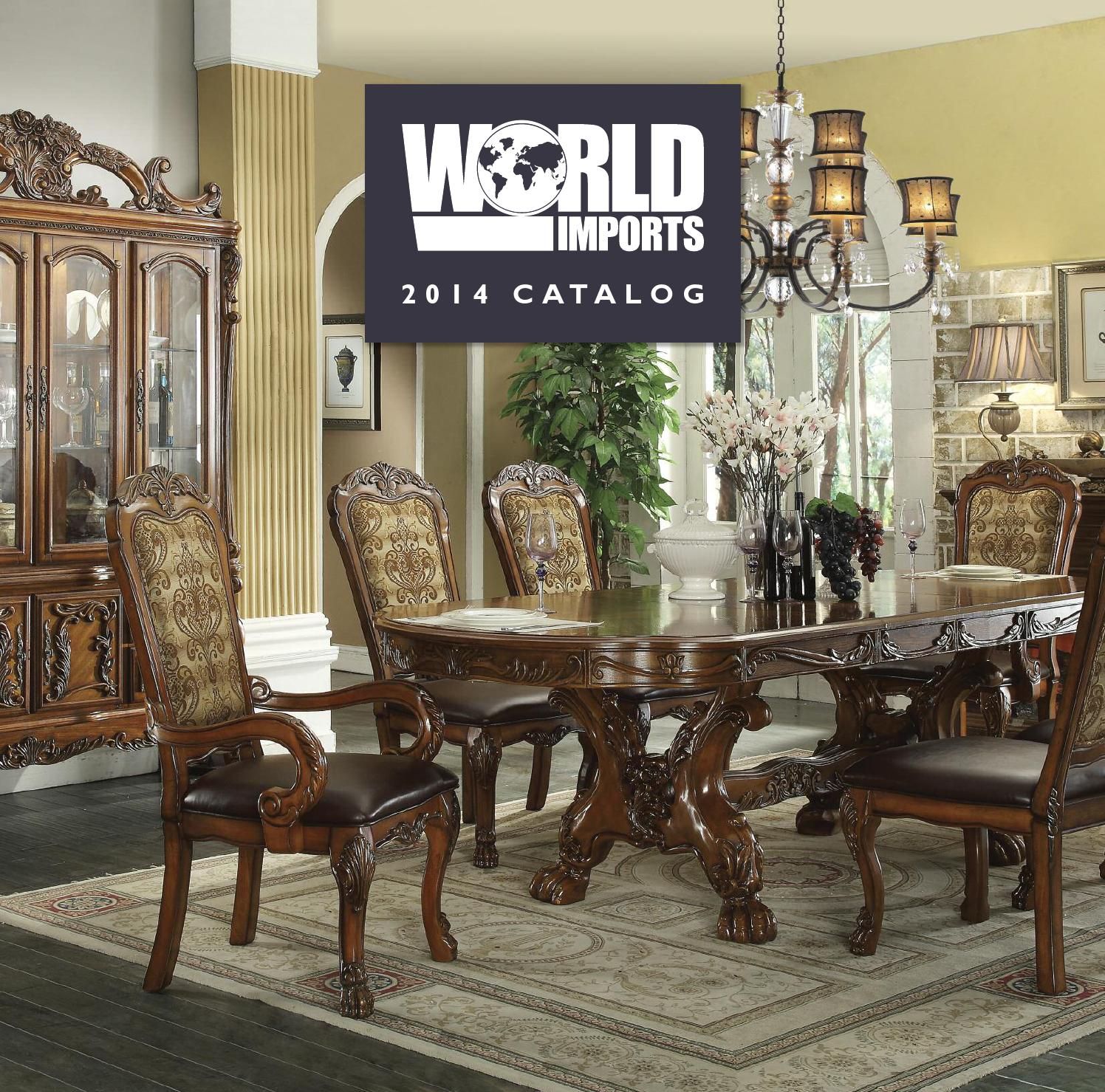 World Imports 2014 Catalogworld Imports Ltd – Issuu Intended For Parsons Black Marble Top &amp; Brass Base 48x16 Console Tables (View 28 of 30)