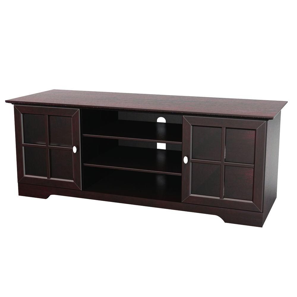 Z Line Designs 60 In. W Espresso Tv Console Zl6210 60su – The Home Depot Throughout Edwin Black 64 Inch Tv Stands (Photo 13 of 30)