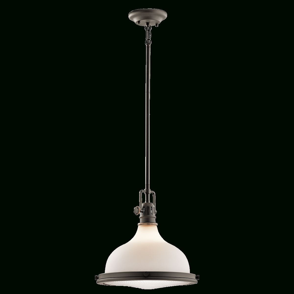 1 Light (43766oz) 13" Pendant In Olde Bronze | Hatteras Bay Pertaining To Macon 1 Light Single Dome Pendants (View 7 of 30)