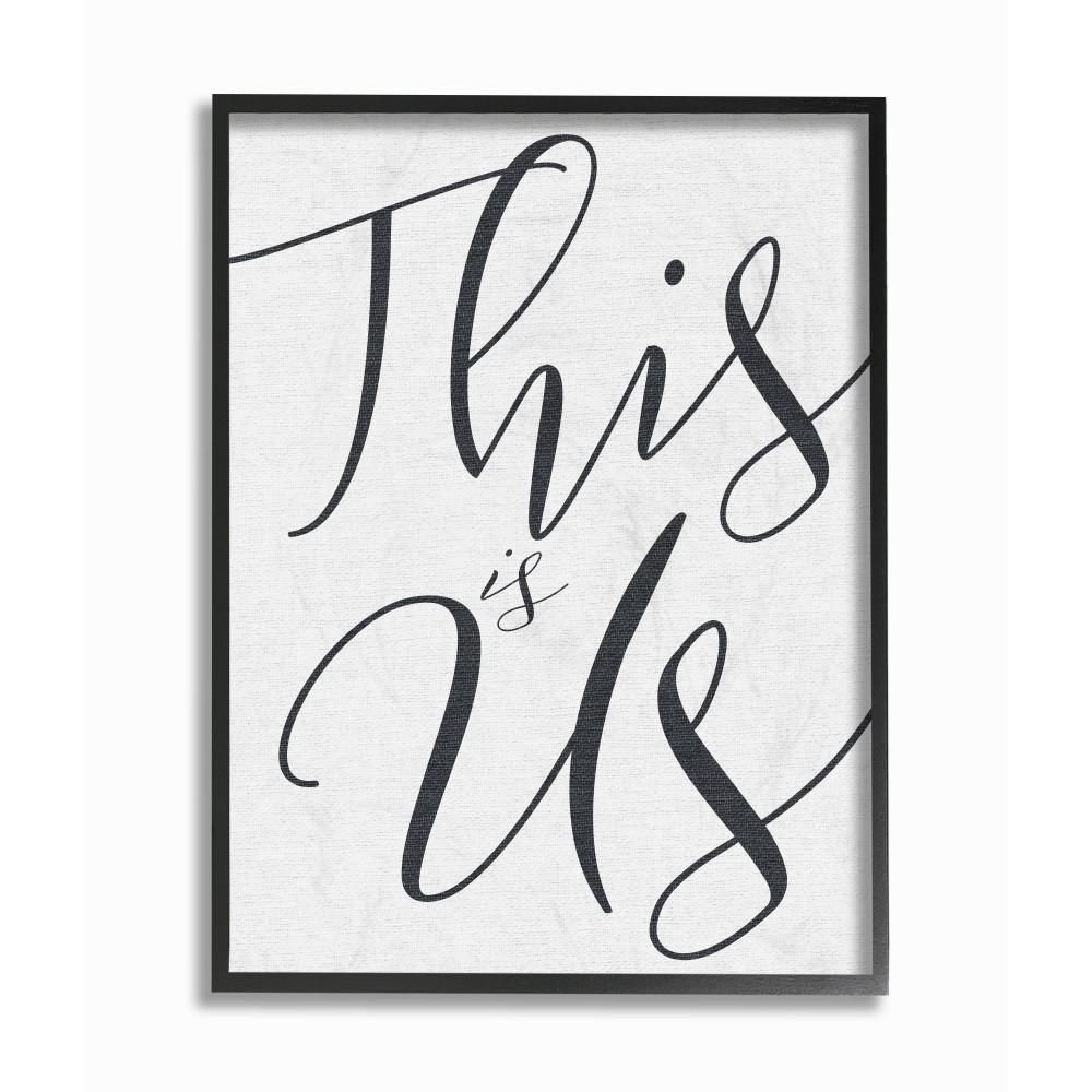 11 In. X 14 In. "this Is Us Typography"daphne Polselli Wood Framed Wall  Art Within This Is Us Wall Decor (Photo 22 of 30)