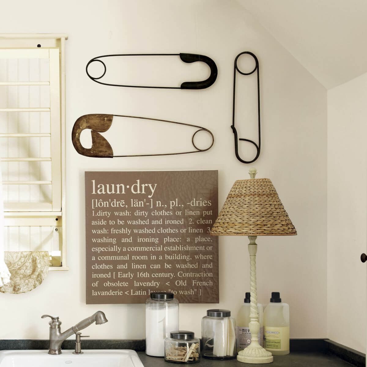 25 Best Vintage Laundry Room Decor Ideas And Designs For 2019 Within Metal Laundry Room Wall Decor (View 4 of 30)