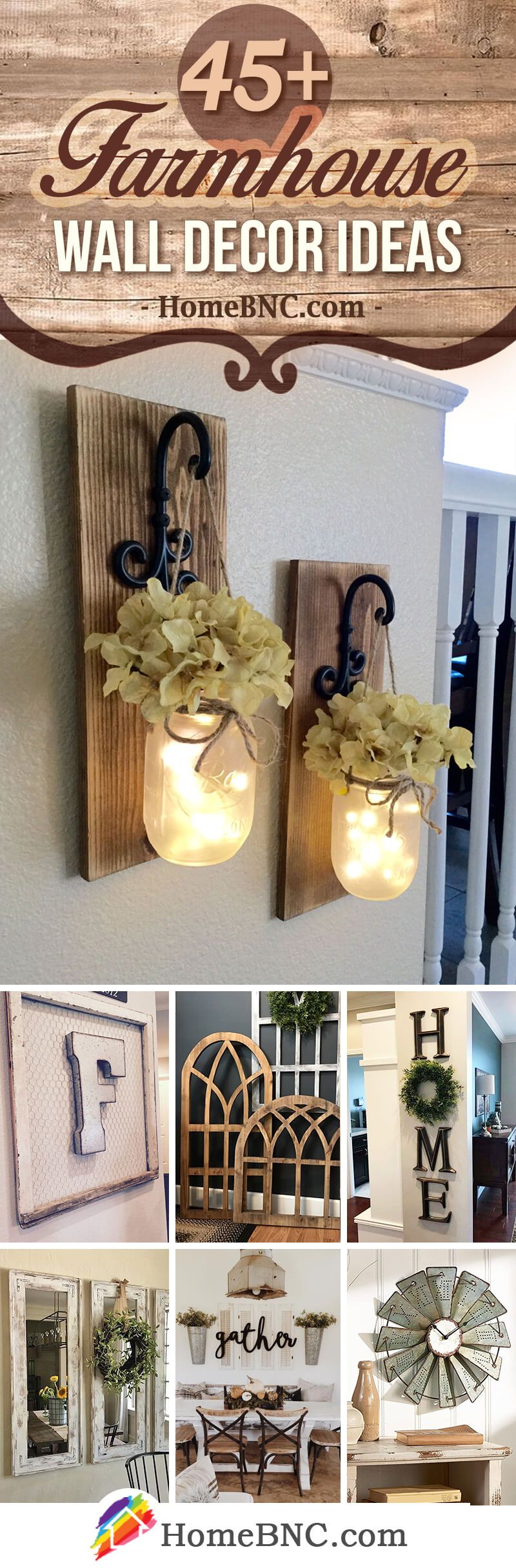 45+ Best Farmhouse Wall Decor Ideas And Designs For 2019 For Farm Metal Wall Rack And 3 Tin Pot With Hanger Wall Decor (View 12 of 30)