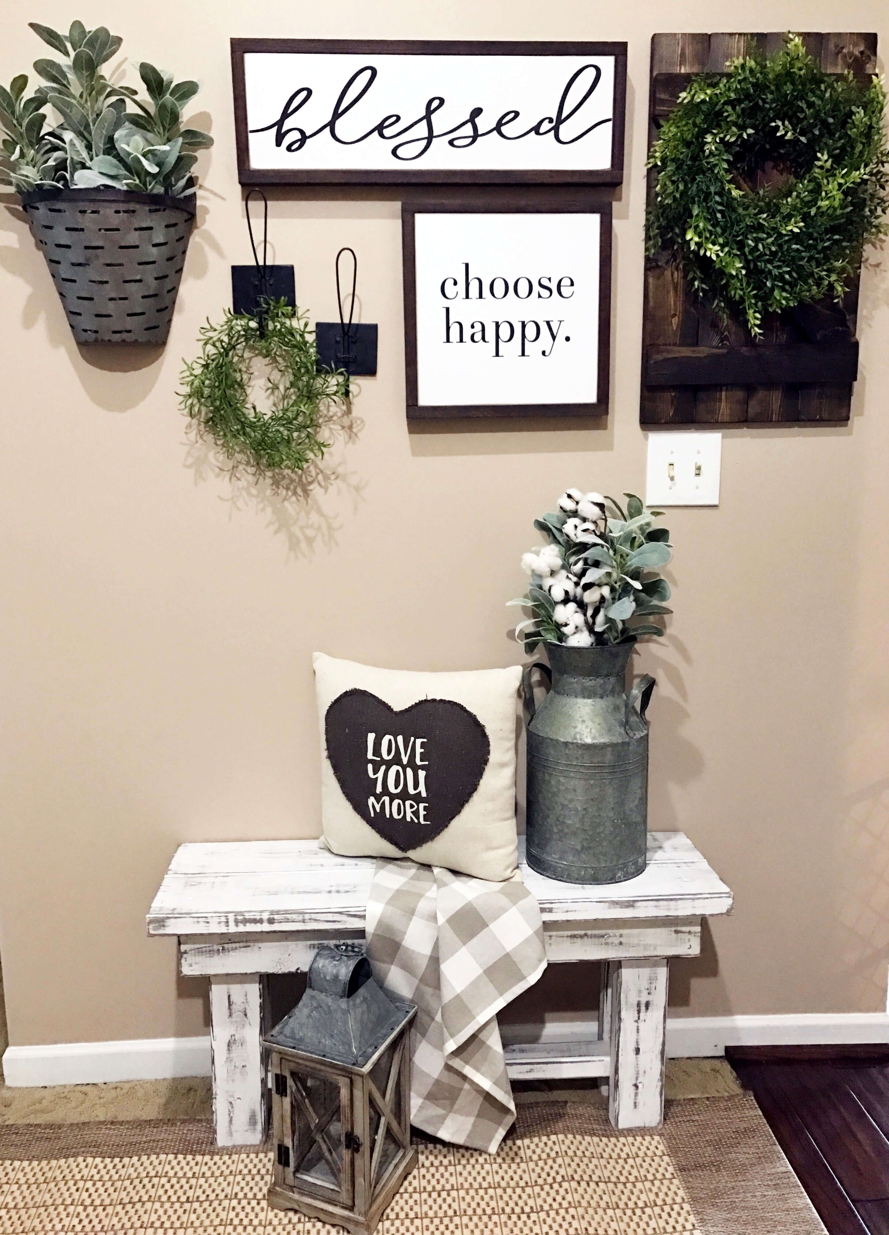 45+ Best Farmhouse Wall Decor Ideas And Designs For 2019 Throughout Blessed Steel Wall Decor (View 27 of 30)