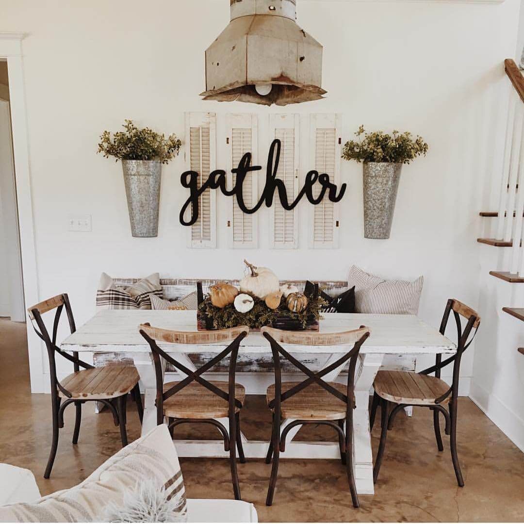 45+ Best Farmhouse Wall Decor Ideas And Designs For 2019 Throughout Eat Rustic Farmhouse Wood Wall Decor (Photo 13 of 30)